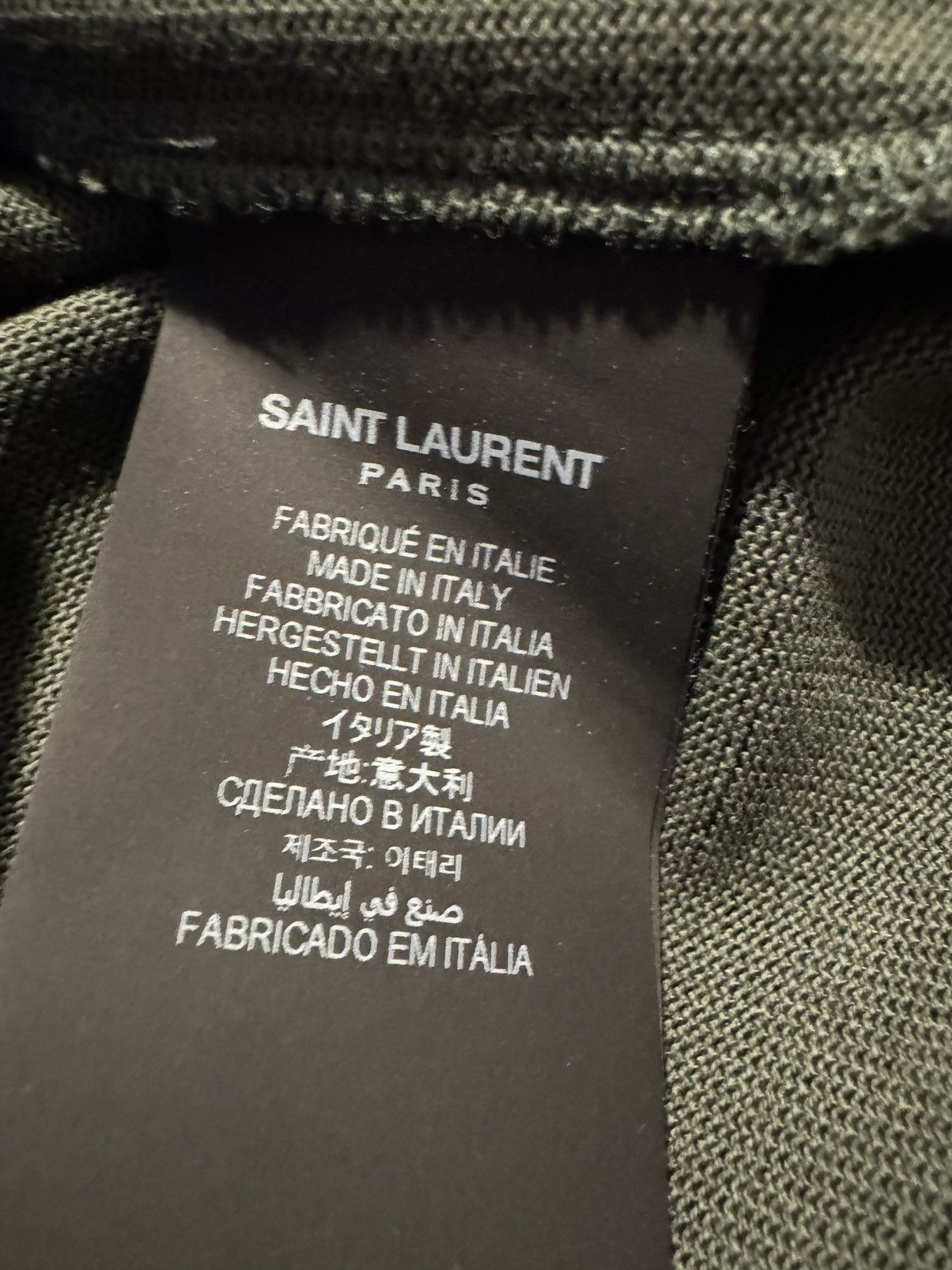 Saint Laurent Paris SAINT LAURENT tshirt sizes shown in photos by tape measure Size US S / EU 44-46 / 1 - 18 Thumbnail