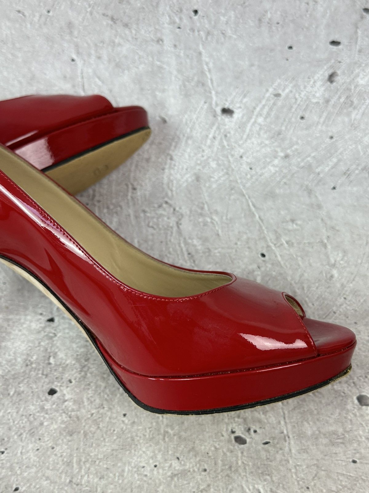 Jimmy Choo Jimmy Choo Made in Italy Patent Leather Red Heels With Box Size US 6 / IT 36 - 11 Thumbnail