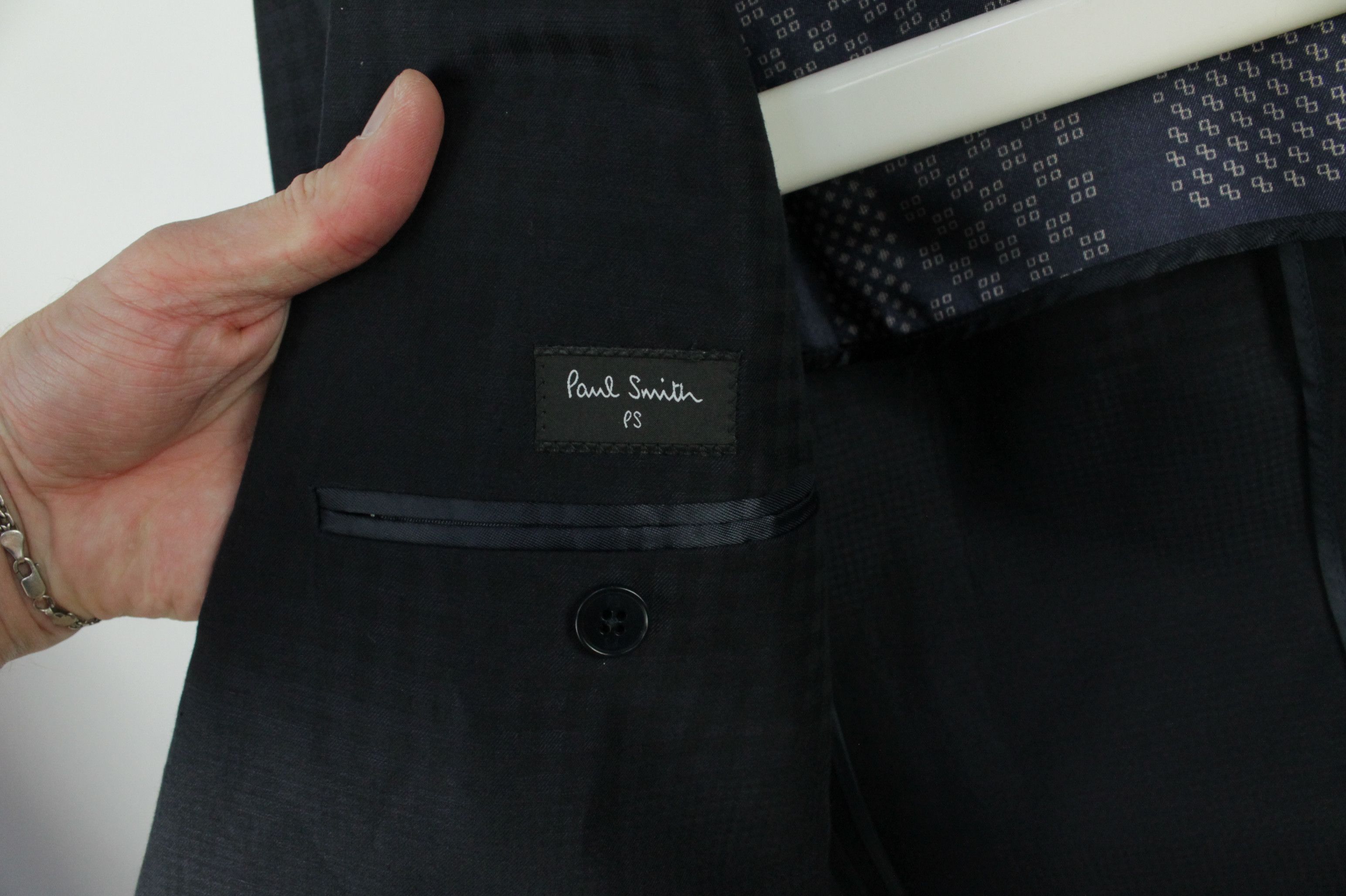 Paul Smith Paul Smith Slim-Fit Cotton-Linen Buggy Lined Blazer Jacket Size US M / EU 48-50 / 2 - 11 Thumbnail