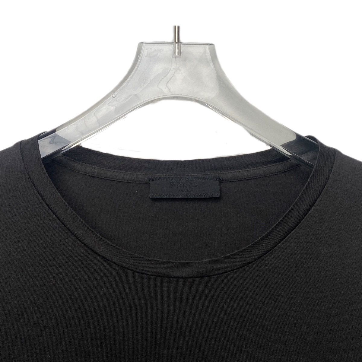 Prada Prada Black Cotton Crew Neck T-shirt K26WX Size US L / EU 52-54 / 3 - 4 Thumbnail