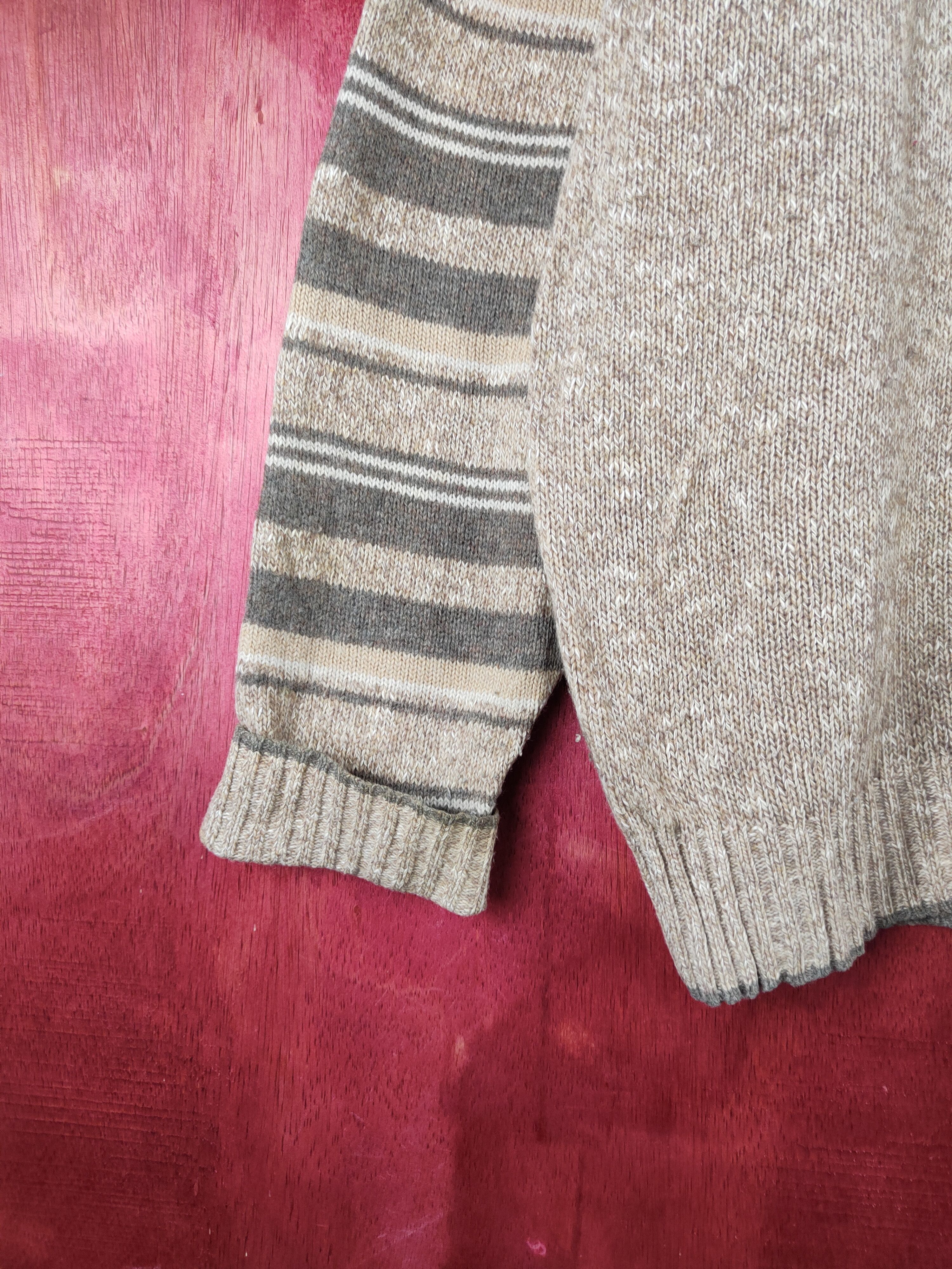 Japanese Brand × Vintage Crocodile Brown Knitwear Sweatshirts #S2347 Size US L / EU 52-54 / 3 - 4 Thumbnail