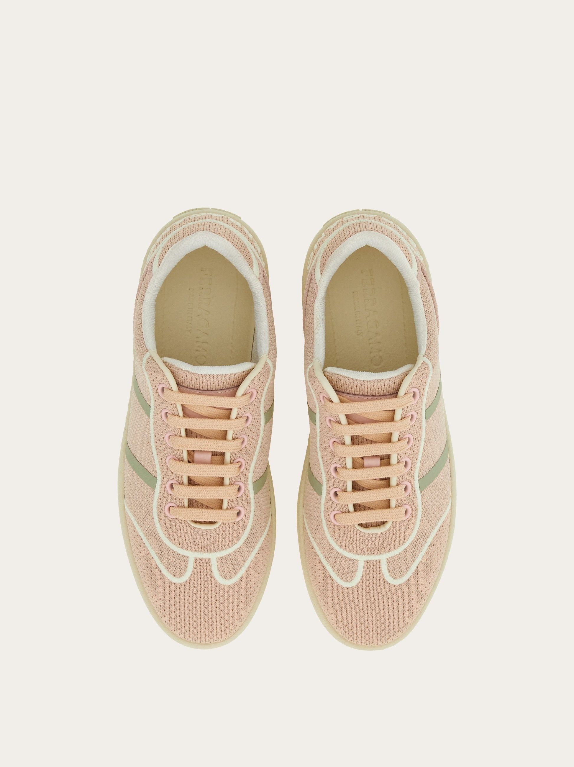 Salvatore Ferragamo o1s1rm1224 Technical Fabric Knitted Sneakers in Multicolor Size US 9.5 / IT 39.5 - 2 Thumbnail