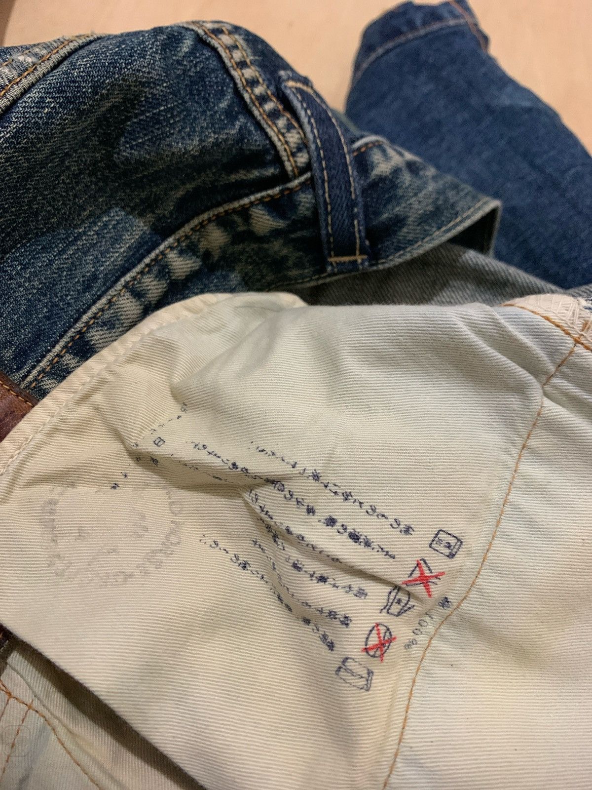 45rpm × Japanese Brand Vintage R by 45rpm Distressed Denim Made In Japan Size US 31 - 9 Thumbnail