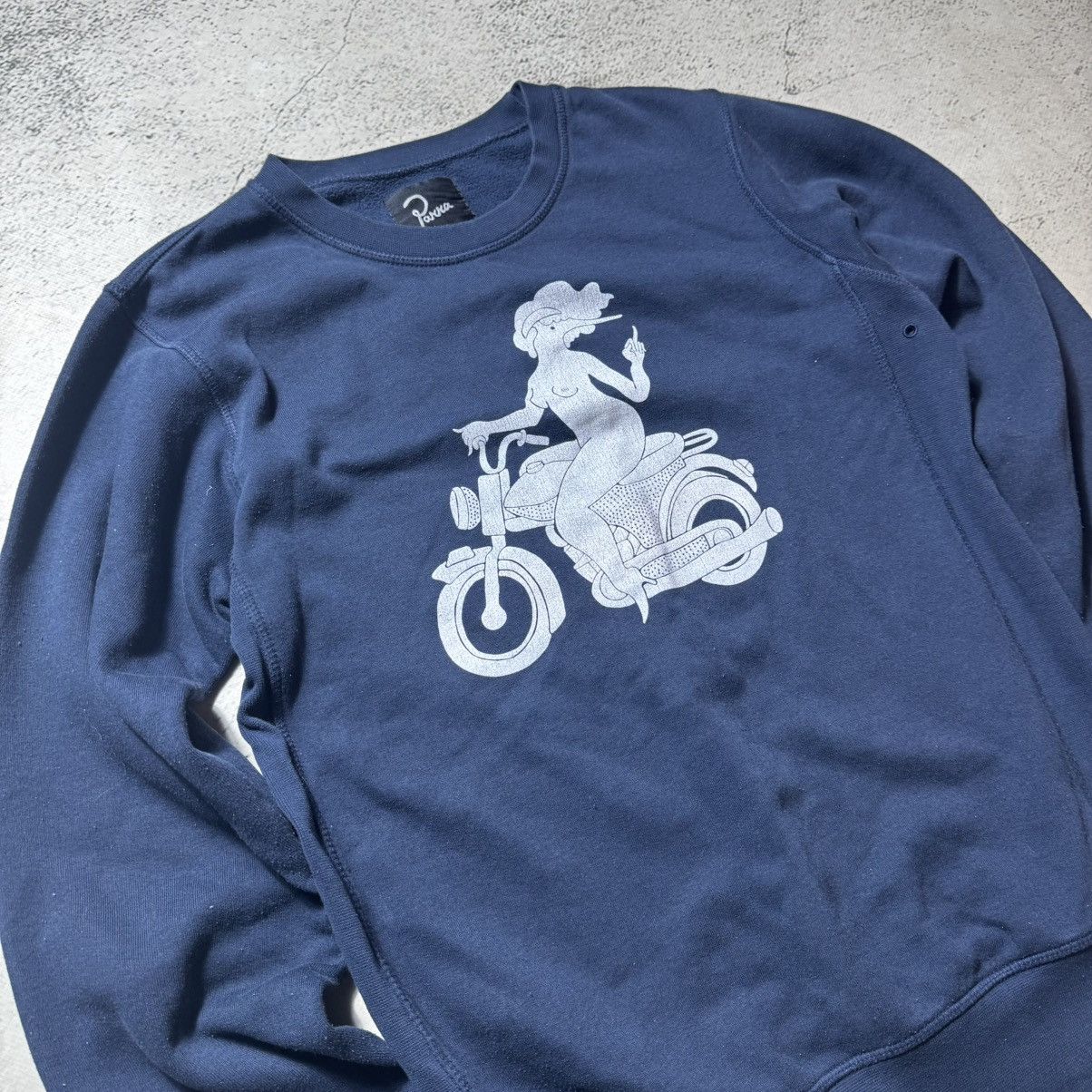 By Parra × Parra vintage y2k sexy sweatshirt parra naked girl on a motorcycle Size US S / EU 44-46 / 1 - 2 Thumbnail