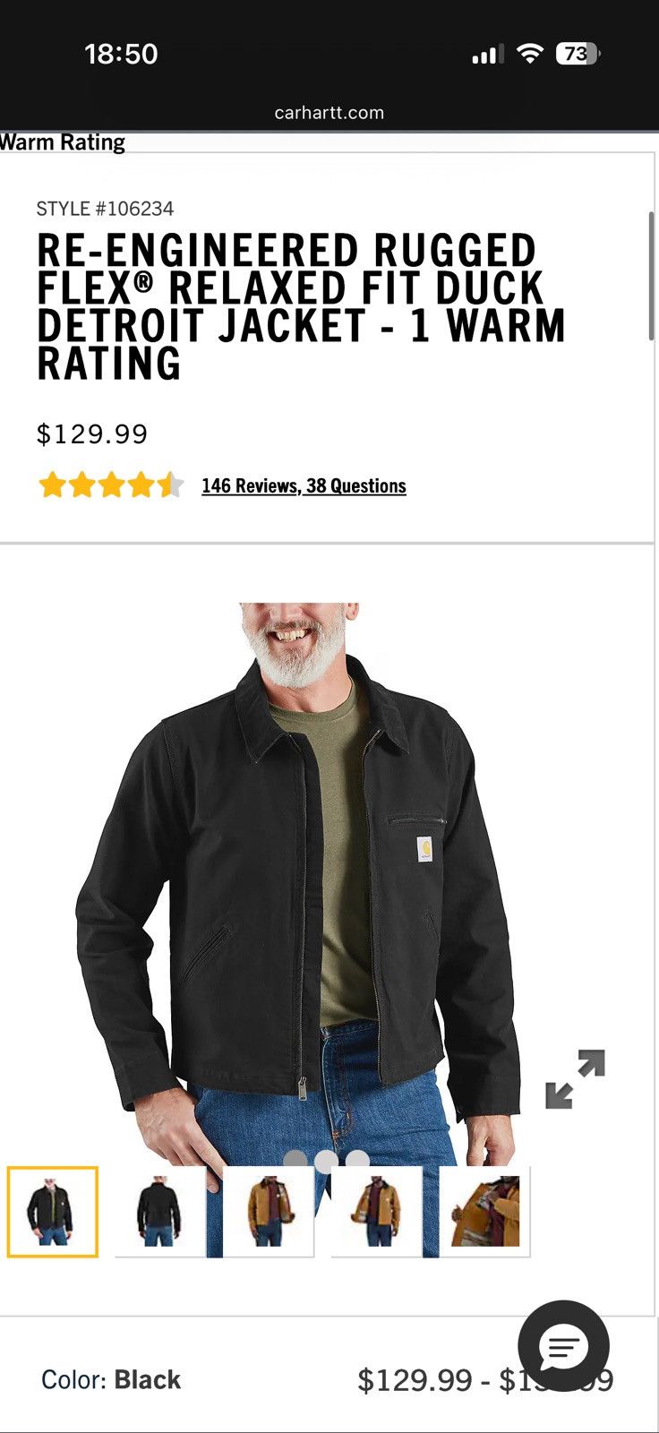 Carhartt Carhartt Detroit jacket Size US L / EU 52-54 / 3 - 10 Thumbnail