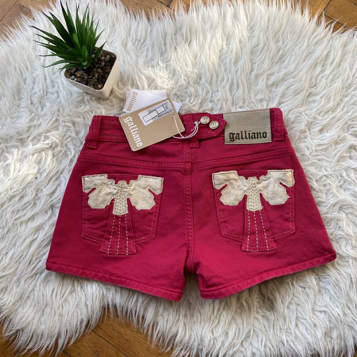 📌 NEW John Galliano Y2K Crazy Damen Bermuda Mini Shorts