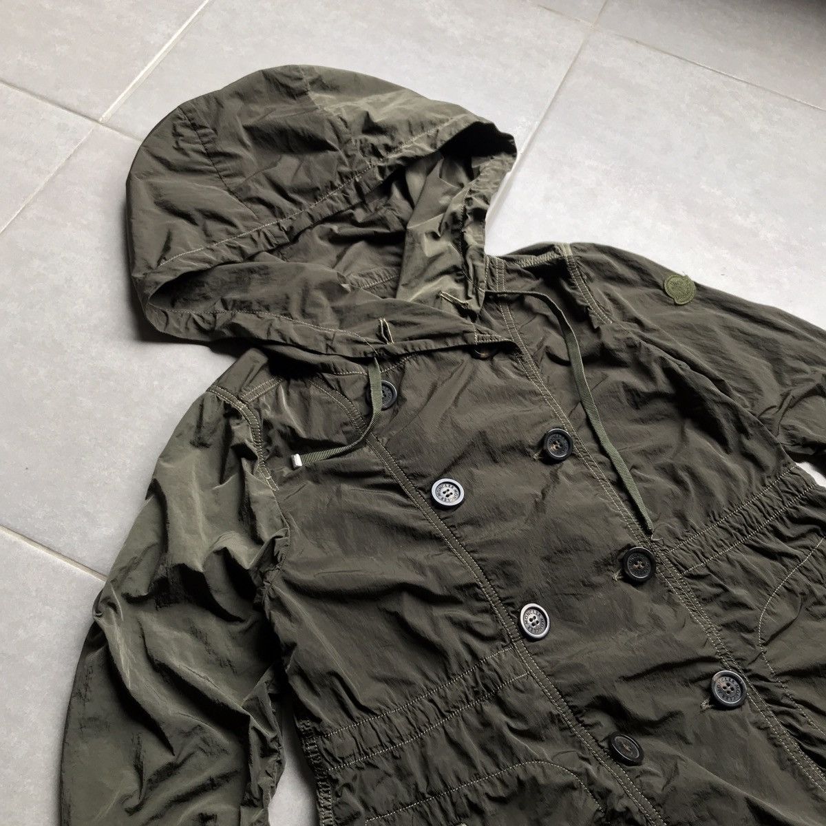 Moncler × Vintage Moncler nylon parachute Parka Size US XXS / EU 40 - 2 Thumbnail