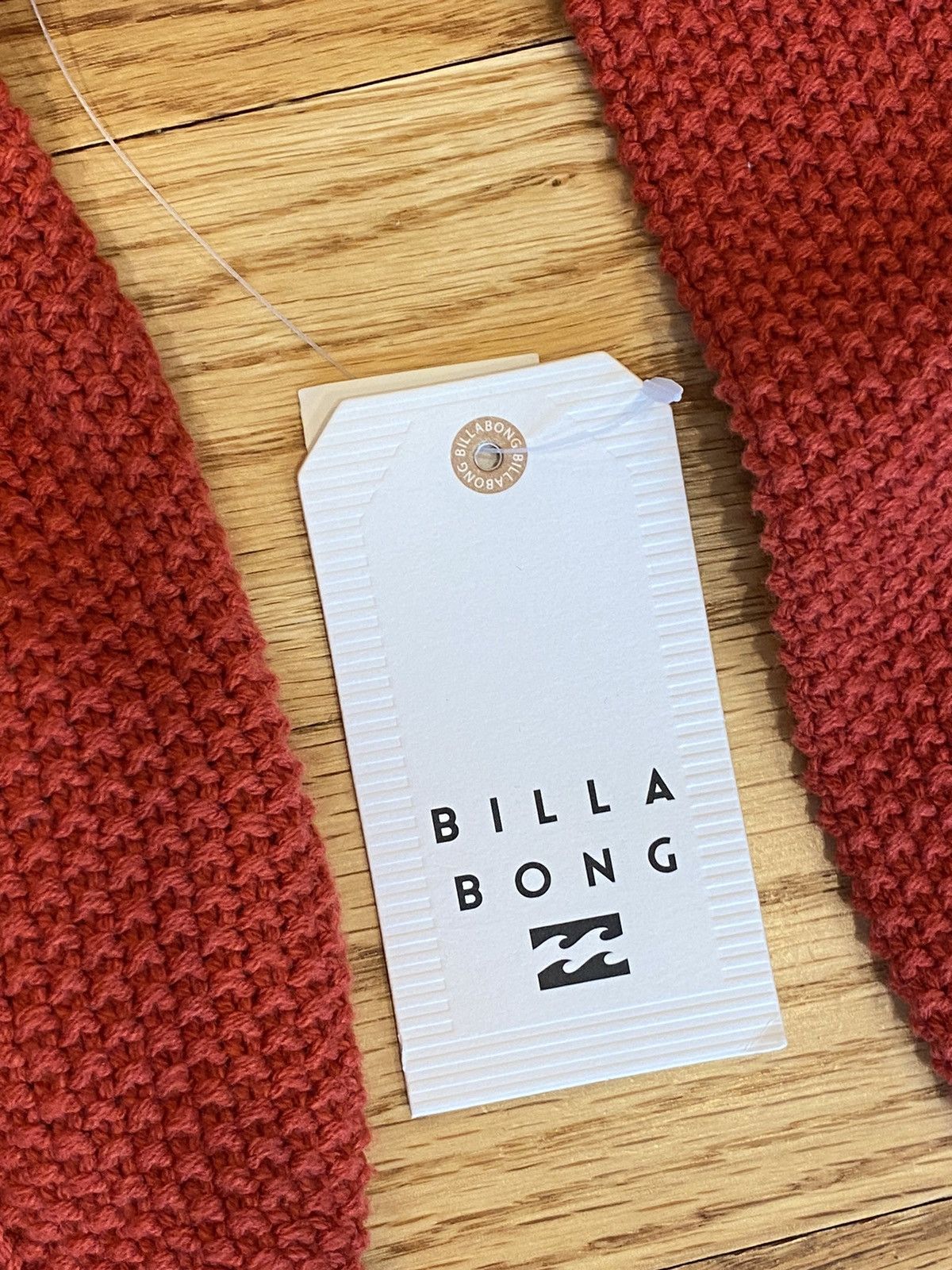 Billabong NWT Billabong Red Cable Knit Sweater Cropped L Size L / US 10 / IT 46 - 7 Thumbnail