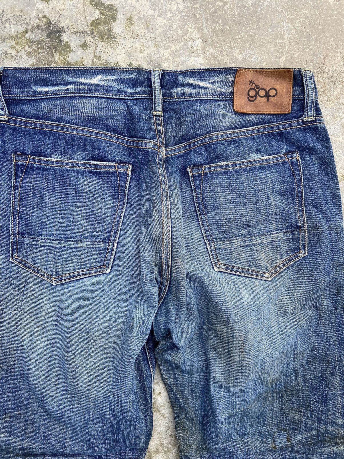 Gap 🔥 Vintage Gap jeans stain wash distressed street fashion Size US 32 / EU 48 - 7 Thumbnail