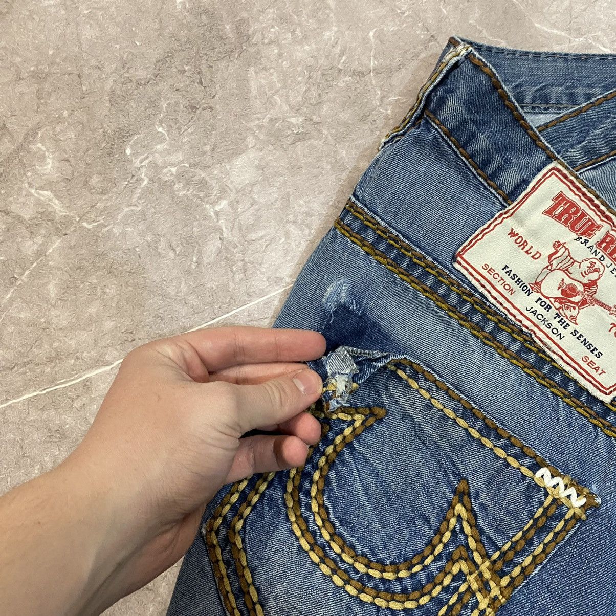 Other VINTAGE TRUE RELIGION DENIM PANTS STREETWEAR BIG LOGO 00s Size US 36 / EU 52 - 6 Thumbnail