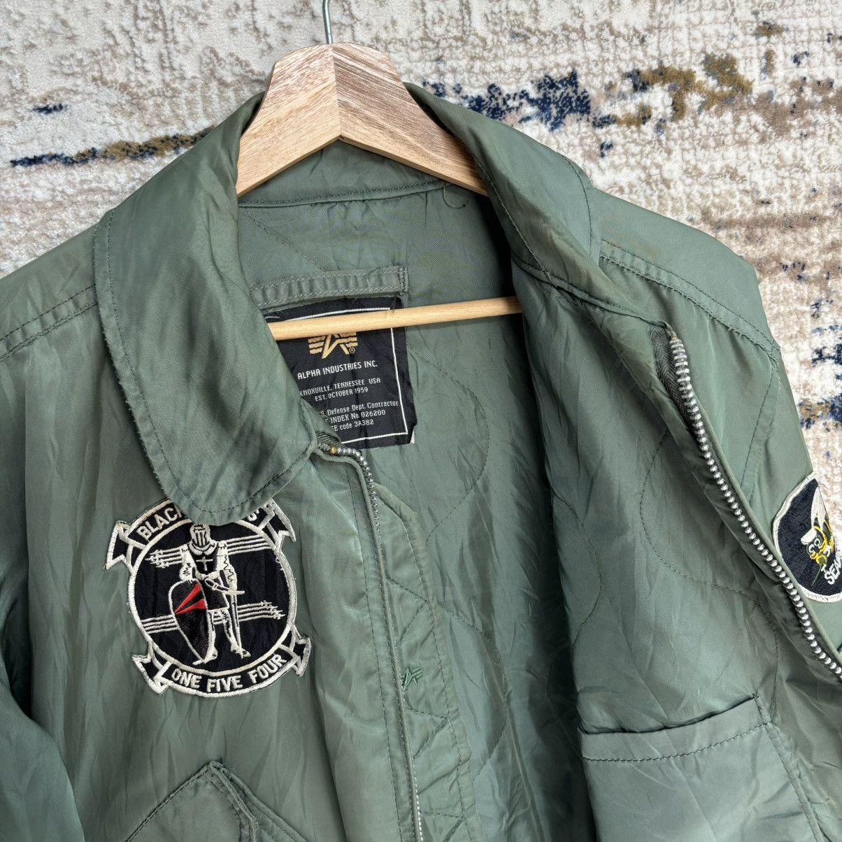 Alpha Industries × Vintage VINTAGE ALPHA INDUSTRIES BOMBER JACKET MADE IN USA Size US L / EU 52-54 / 3 - 14 Thumbnail