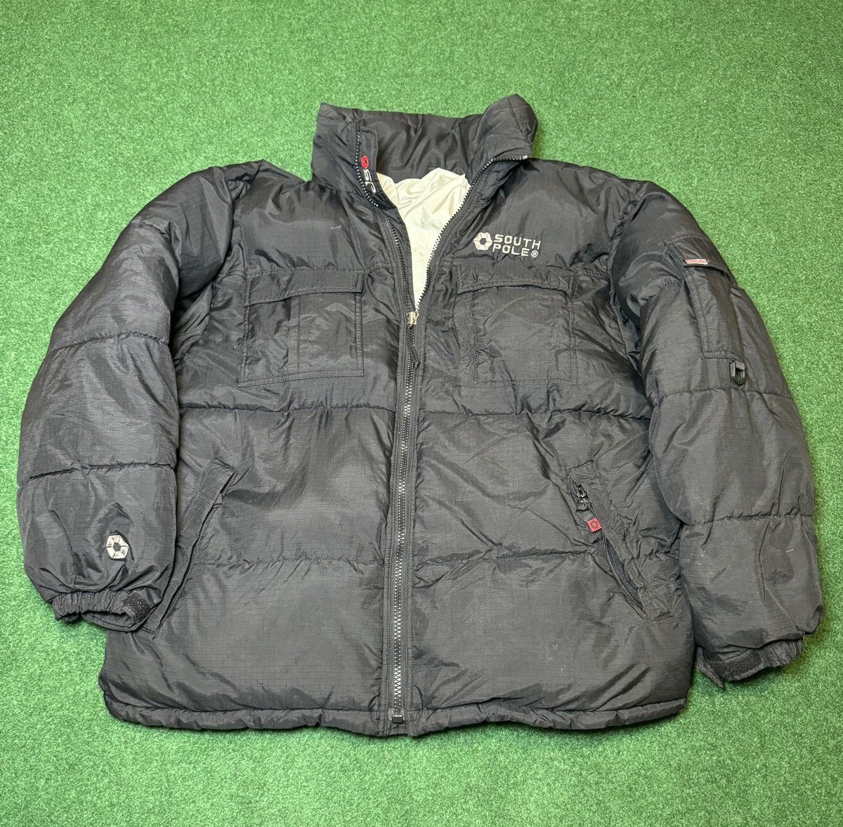 Southpole × Vintage Vintage Y2K Southpole Puffer Full Zip Black Winter Jacket Size US XL / EU 56 / 4 - 1 Thumbnail