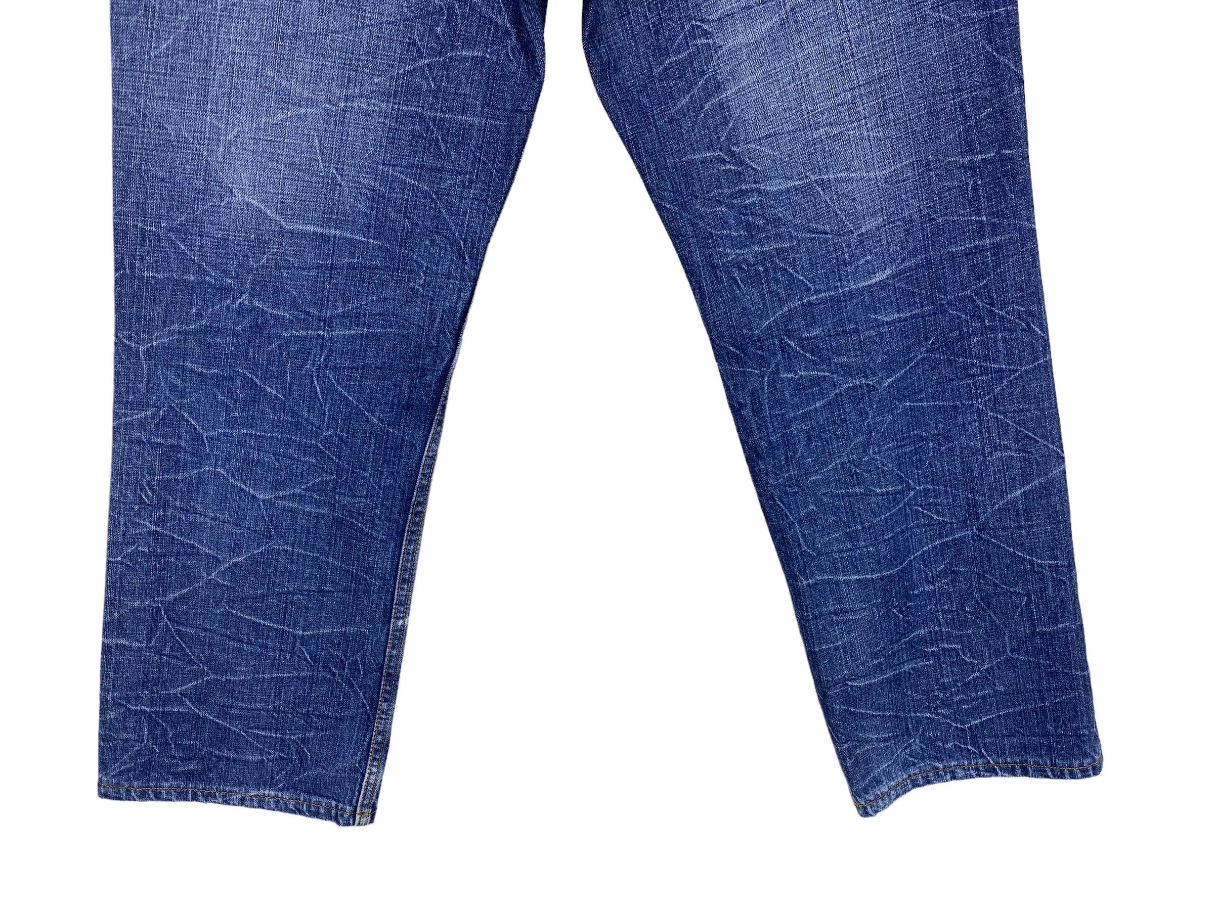 Japanese Brand Nylaus Distressed Buckle Back Denim Goth Punk Jeans Size US 31 - 8 Thumbnail