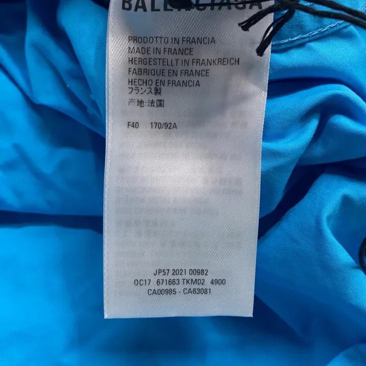 Other Balenciaga Blue Long Sleeve Button-Up Shirt 0079-2507 Size M / US 6-8 / IT 42-44 - 1 Thumbnail
