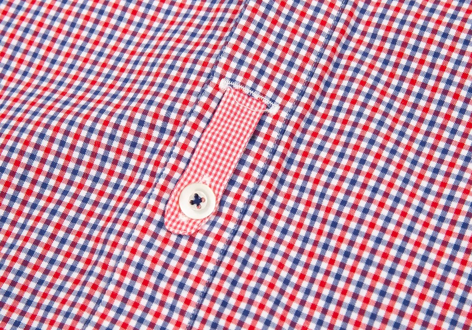 Junya Watanabe Gingham Check Short Sleeve Button-Down Shirt Red/Blue/White Size US S / EU 44-46 / 1 - 9 Thumbnail