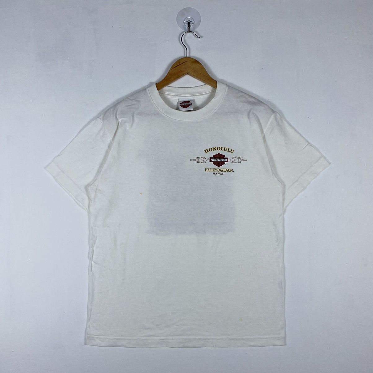 Harley Davidson × Vintage HARLEY DAVIDSON MOTORCYCLES HONOLULU HAWAII TEE Size US M / EU 48-50 / 2 - 4 Thumbnail