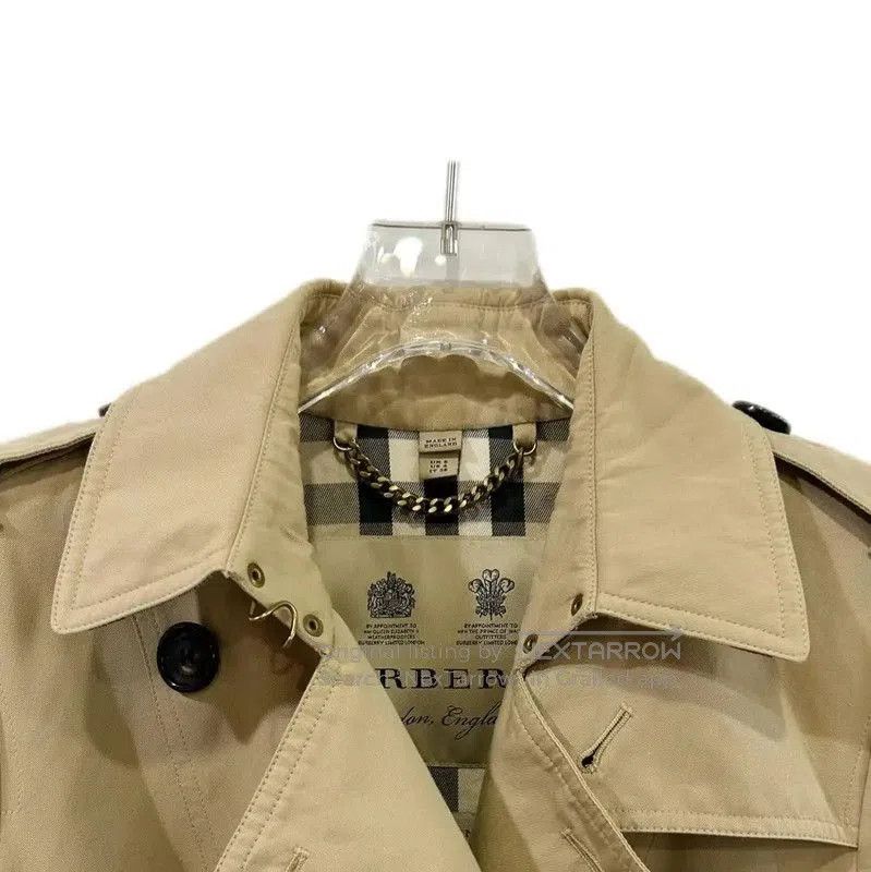 Burberry Burberry Women's Khaki Cotton Trench Coat XS. Size XS / US 0-2 / IT 36-38 - 3 Thumbnail