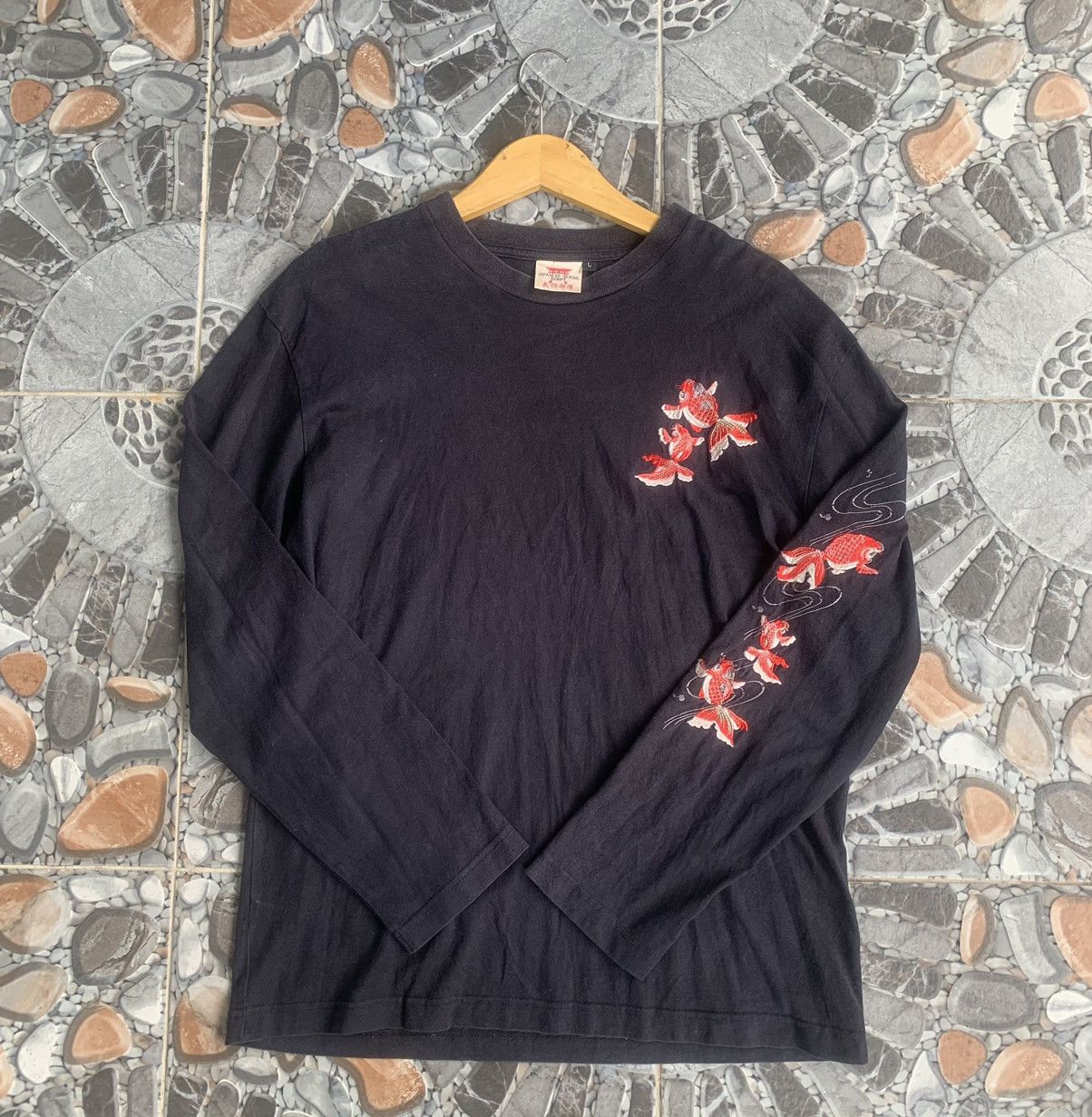 Vintage Vintage Japanese Classic Script Long Sleeve T-Shirt Size US L / EU 52-54 / 3 - 1 Thumbnail