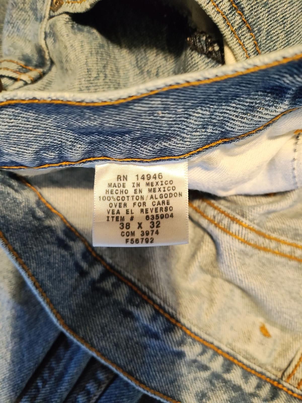 Other Members Mark Men's Light Blue Comfort Fit Jeans Size US 38 / EU 54 - 8 Thumbnail