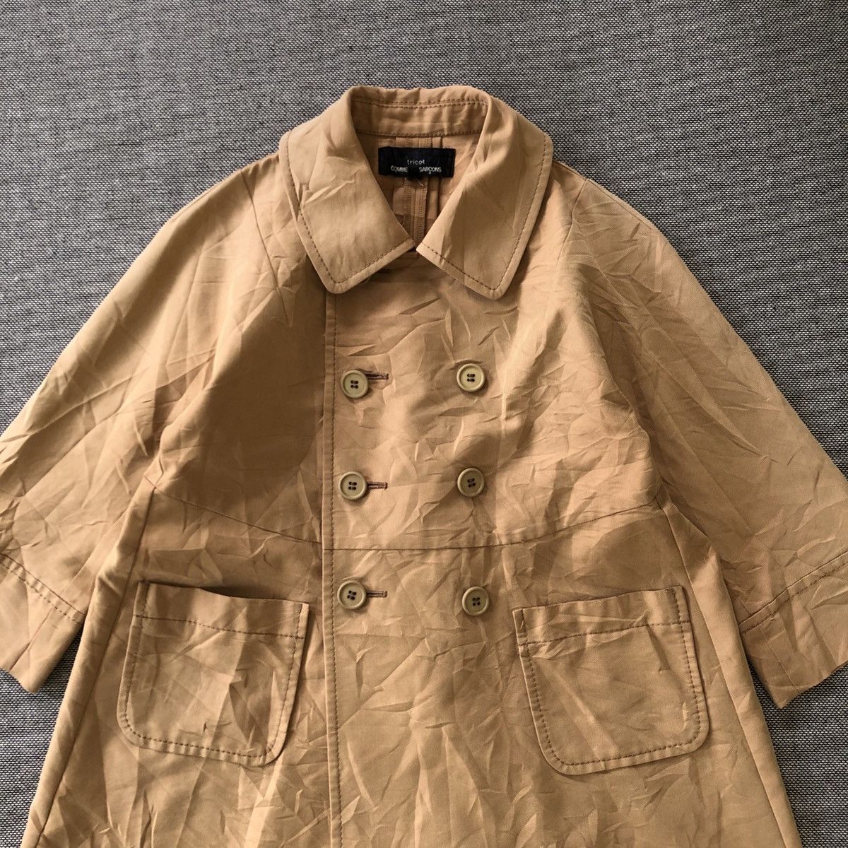 Tricot Comme des Garcons Tricot COMME Des GARCONS Double Breasted Trench Coat Size M / US 6-8 / IT 42-44 - 4 Thumbnail
