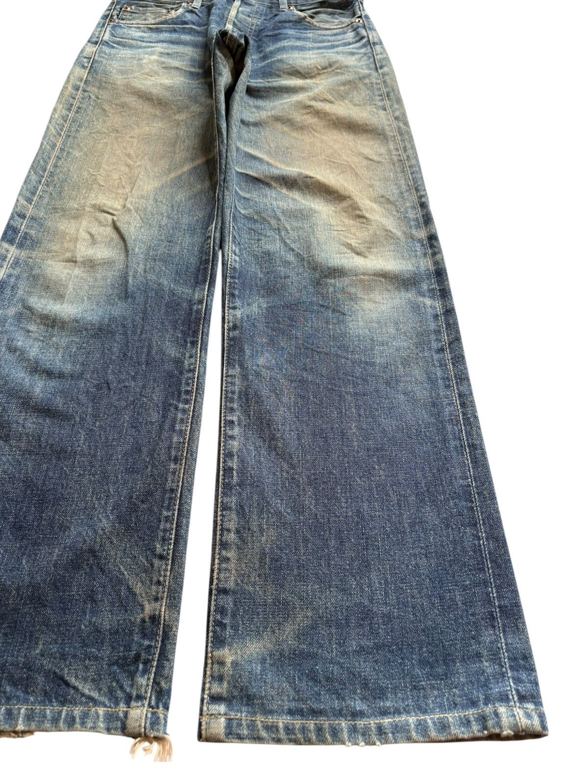 Levi's Vintage 80s Levis 503B Big E Selvedge Ripped Baggy Jeans Size US 30 / EU 46 - 8 Thumbnail