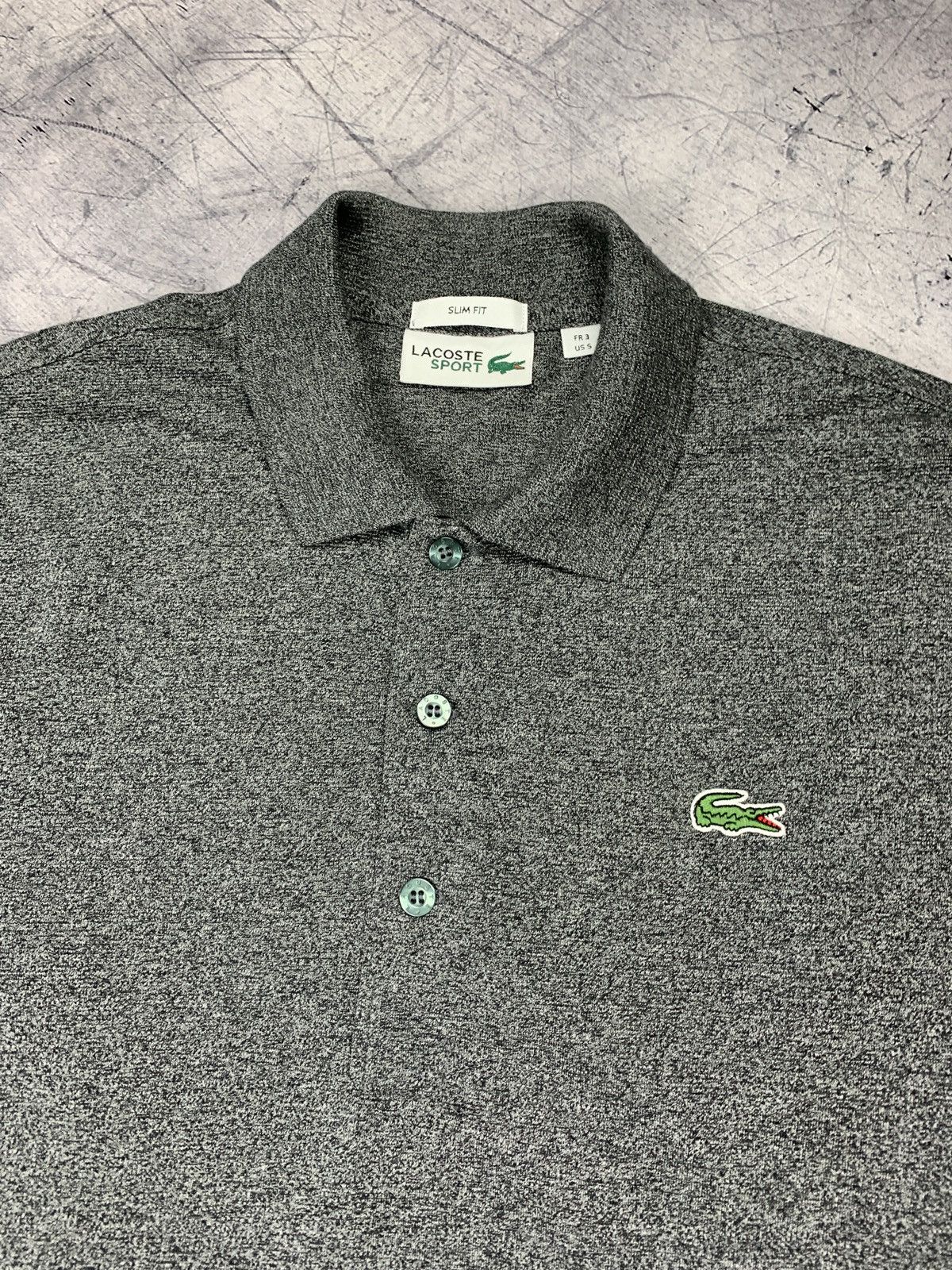 Lacoste Designer Lacoste Old Money Polo Long Sleeve Shirt Gray Sz S Size US S / EU 44-46 / 1 - 4 Thumbnail