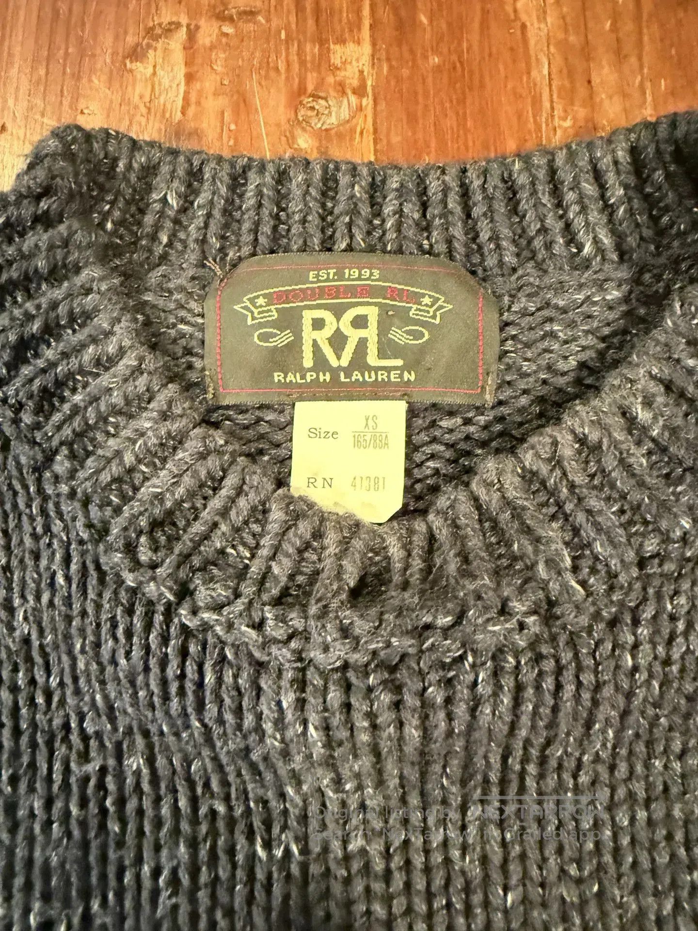 RRL Ralph Lauren RRL Ralph Lauren Gray Crewneck Sweater. Size US XS / EU 42 / 0 - 3 Thumbnail
