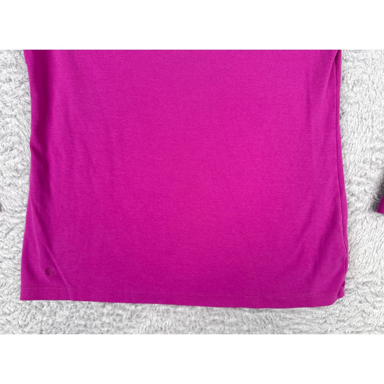 Ralph Lauren Lauren Ralph Lauren Shirt Junior L Pink Long Sleeve Cotton Blend Round Neck Size L / US 10 / IT 46 - 5 Thumbnail