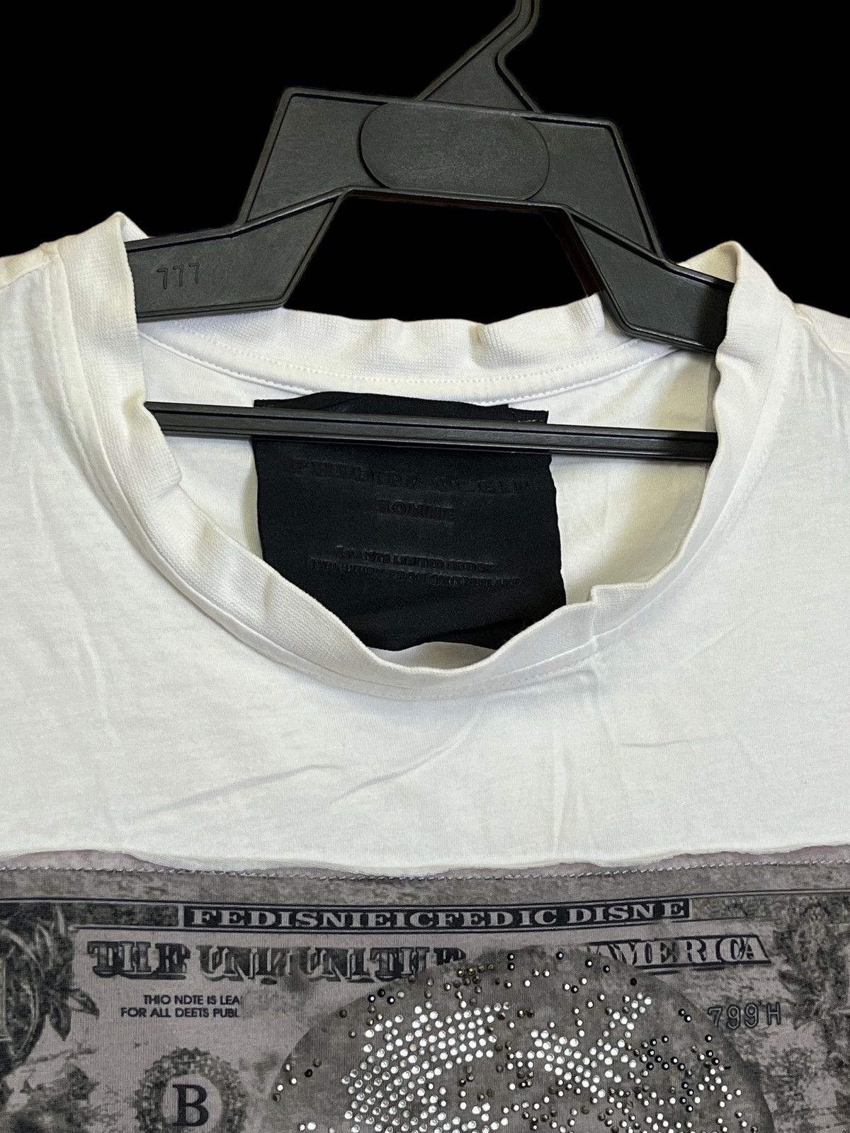 Philipp Plein SICK🔥PHILIPP PLEIN HOMME ONE DOLLAR SKULL T SHIRT Size S / US 4 / IT 40 - 4 Thumbnail