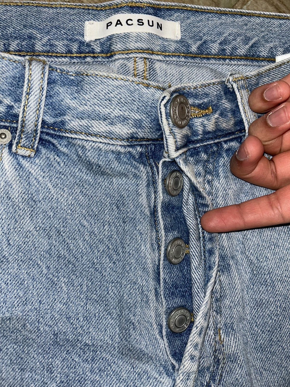 Pacsun Pacsun Straight Jeans (Light Blue) Size US 30 / EU 46 - 4 Thumbnail