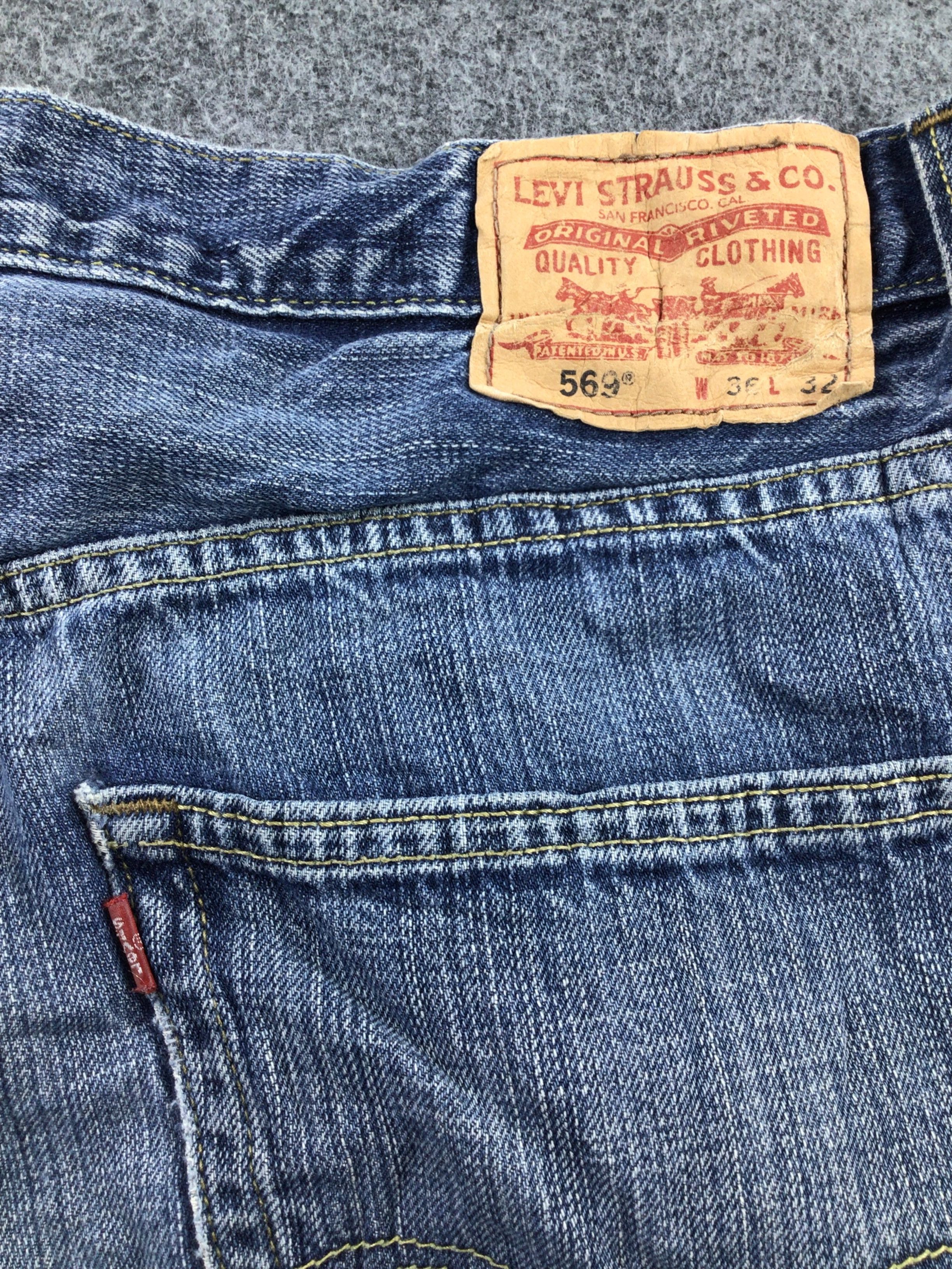 Levi's Vintage Levis 569 Jeans Faded Blue Denim KJ254 Size US 36 / EU 52 - 5 Thumbnail