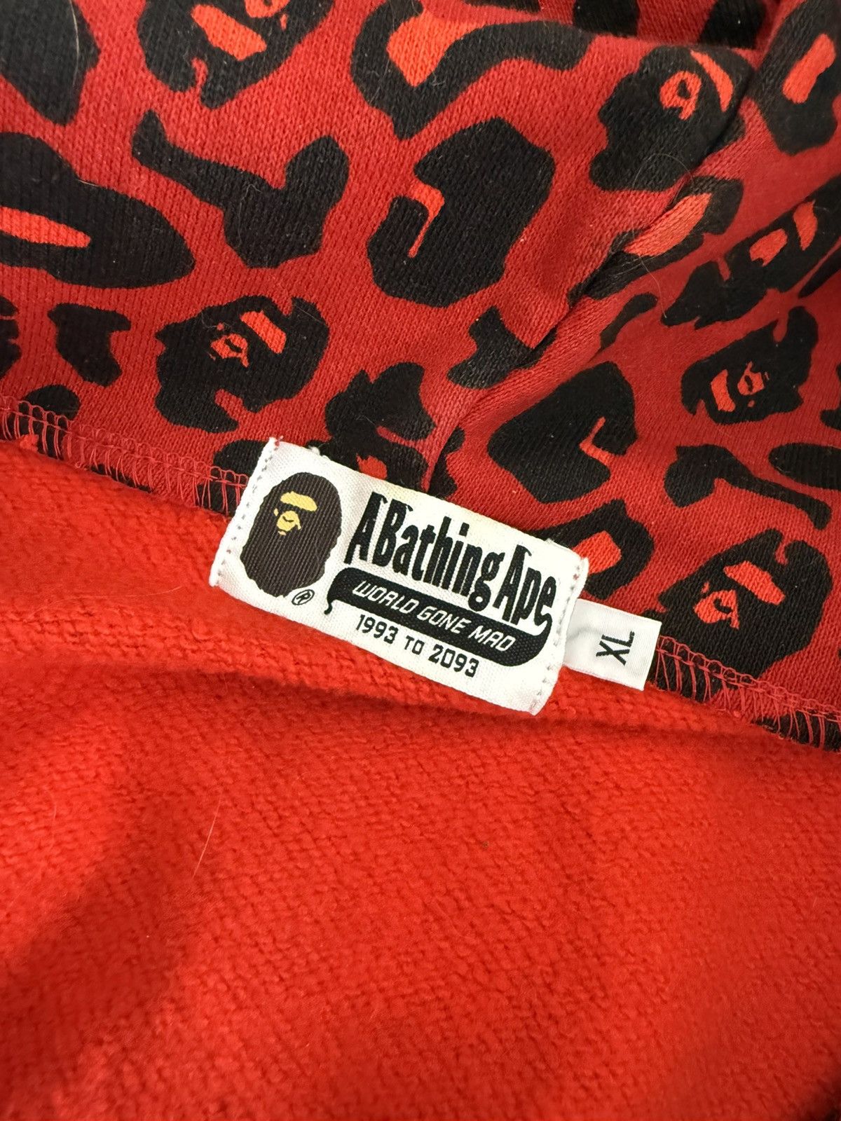Bape BAPE Tiger Red Leopard Full Zip Hoodie Size US XL / EU 56 / 4 - 11 Thumbnail