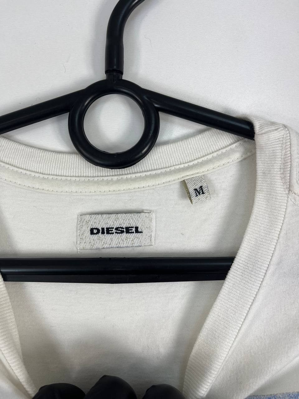 Diesel Diesel Graphic Eagle Stripe T-Shirt Cotton White Mens Size M Size US M / EU 48-50 / 2 - 4 Thumbnail