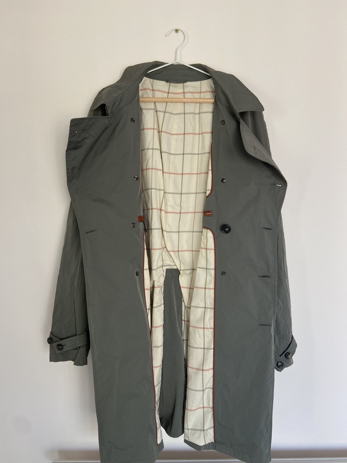 Loro Piana Loro Piana Light Olive Stormey Trench Tecno Coat Size US XXL / EU 58 / 5 - 15 Thumbnail
