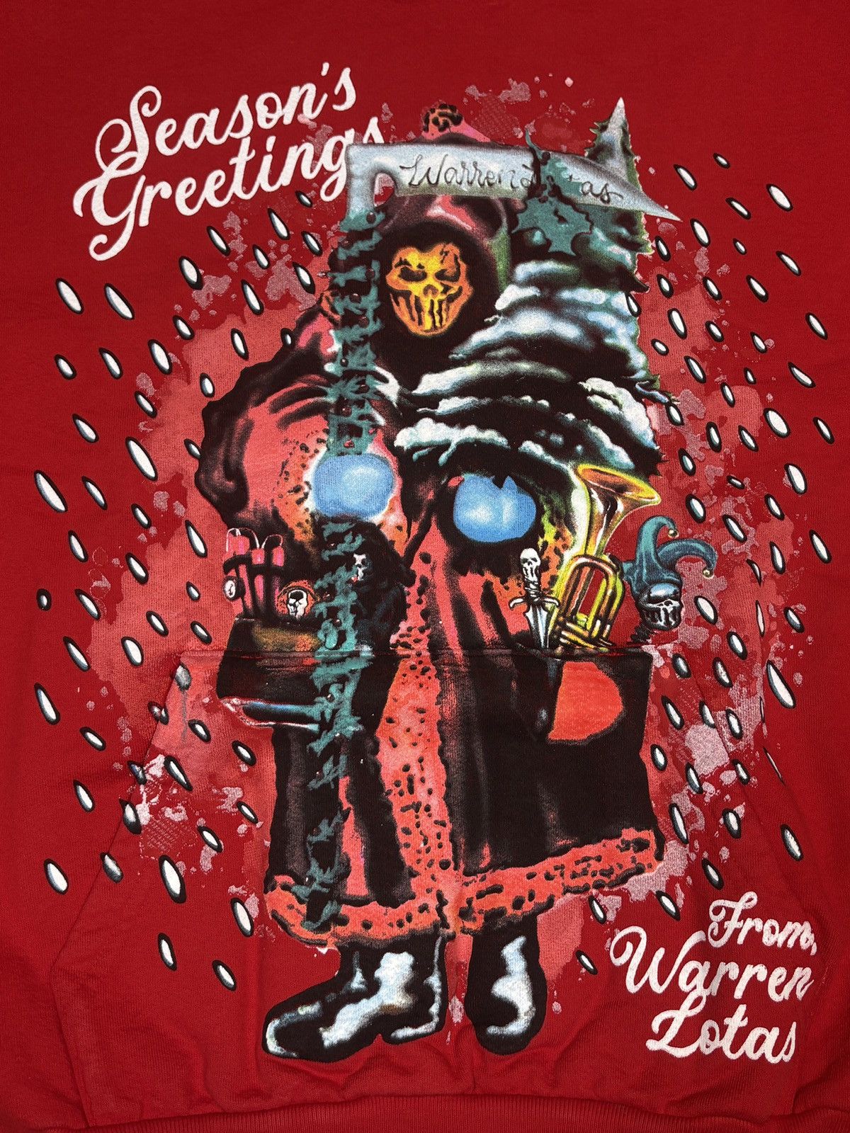 Warren Lotas 2024 Warren Lotas “Season’s Greetings” Christmas Hoodie Sz L Size US L / EU 52-54 / 3 - 5 Thumbnail