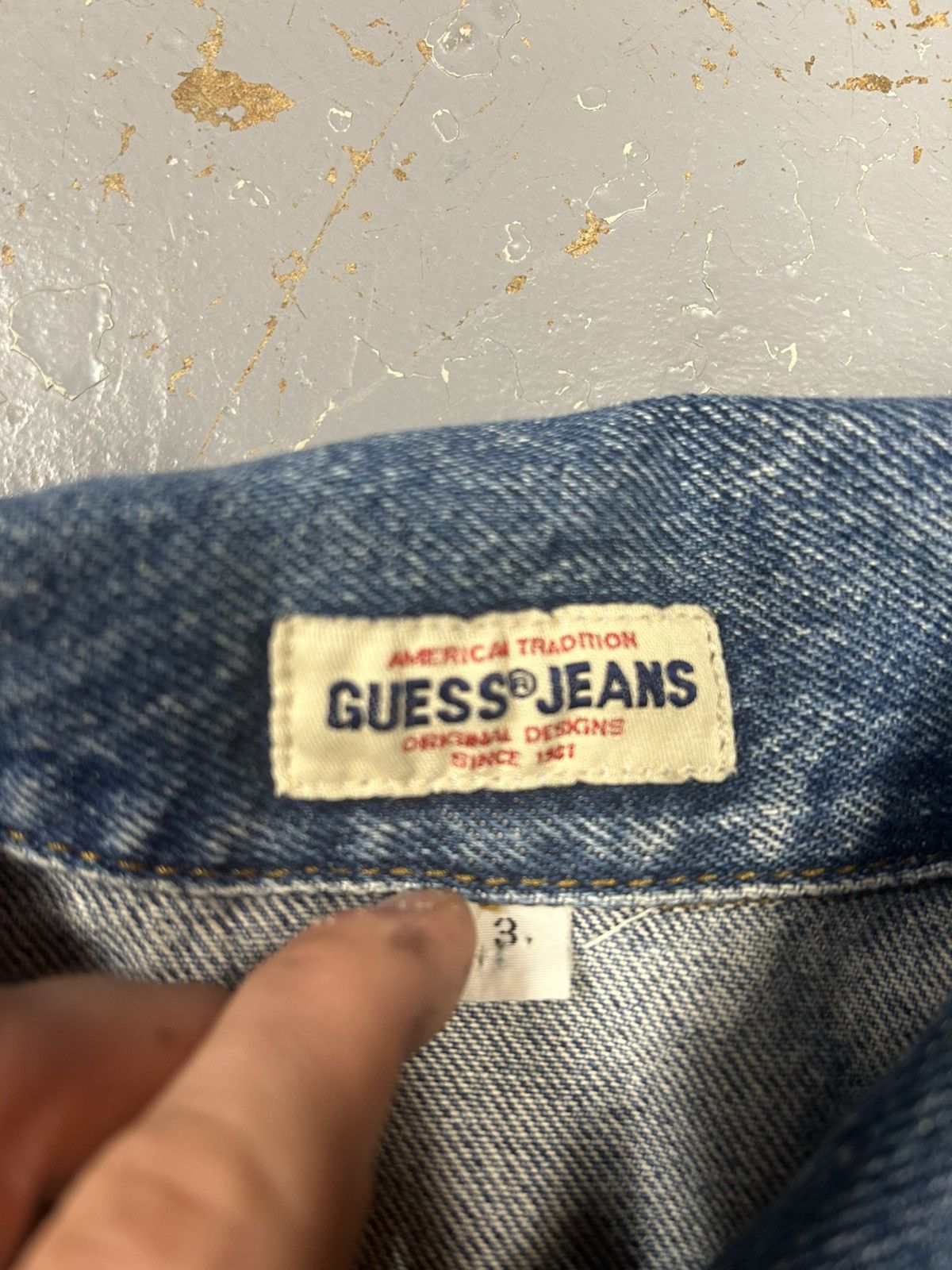 Guess × Vintage Crazy Vintage 80s Guess Jeans Denim Jacket Custom Art Size US M / EU 48-50 / 2 - 4 Thumbnail