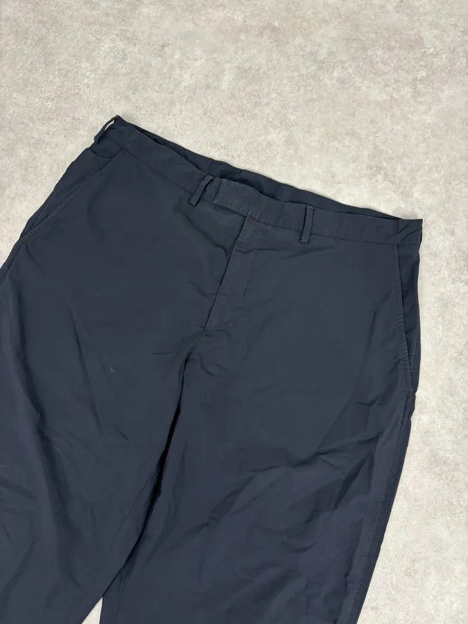 Prada 2000s Prada Navy Nylon Contrast Stripe Pants Size US 34 / EU 50 - 5 Thumbnail