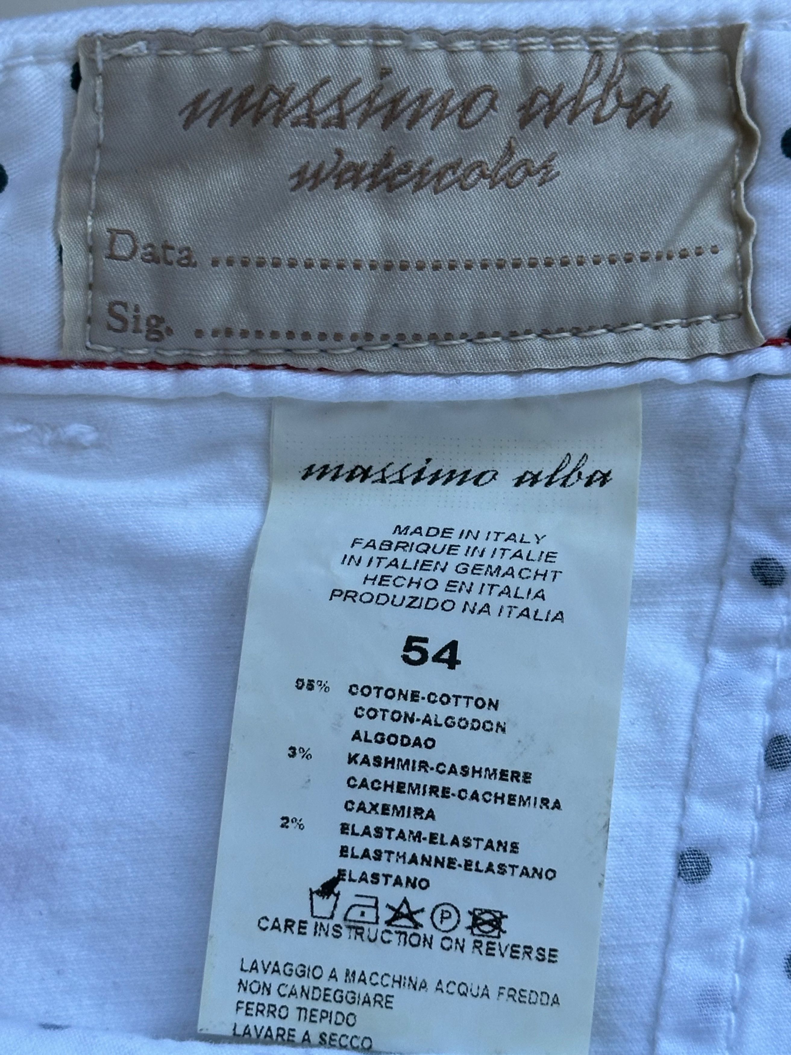 Massimo Alba Massimo Alba Cotton-Blend Pants - White - Size 54 (NWT) Size US 38 / EU 54 - 7 Thumbnail