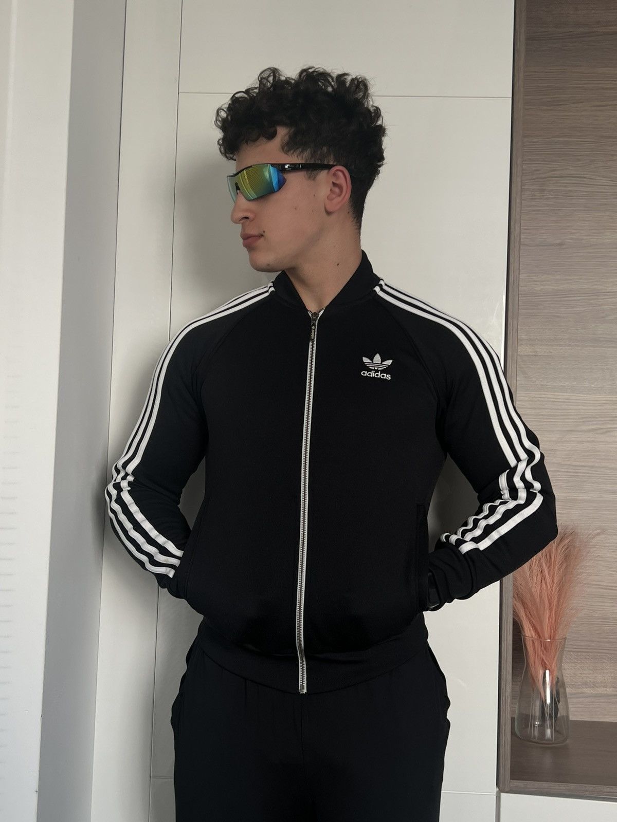 Adidas × Other ‼️Adidas 3 Stripes Track Beanbauer Vintage Y2k Zip Sweatshirt Size US S / EU 44-46 / 1 - 8 Thumbnail