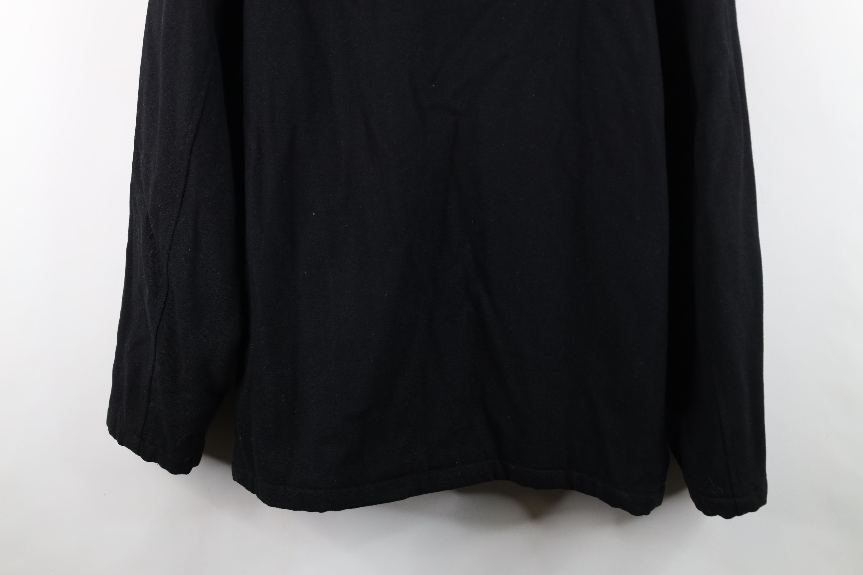 Vintage Vintage 90s Streetwear Wool Full Zip Bomber Jacket Black Size US L / EU 52-54 / 3 - 14 Thumbnail