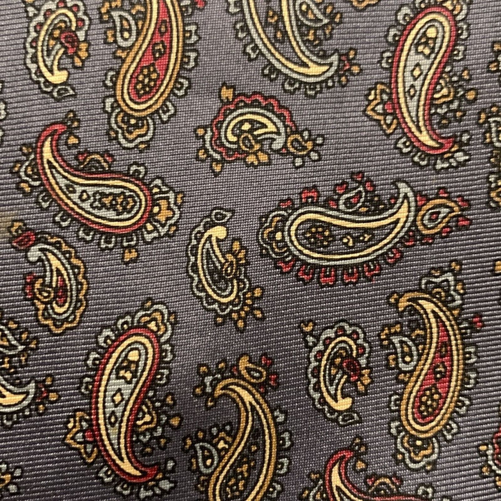 Dior CHRISTIAN DIOR 100% SILK PAISLEY NECKTIE Size ONE SIZE - 2 Thumbnail