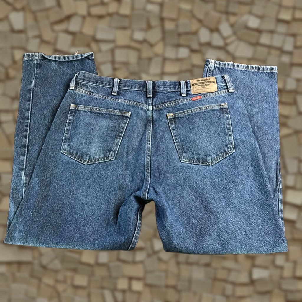Wrangler Wrangler Jeans Men 38x30 Blue Denim Regular Fit Pockets Verte? (No) Size US 38 / EU 54 - 1 Thumbnail