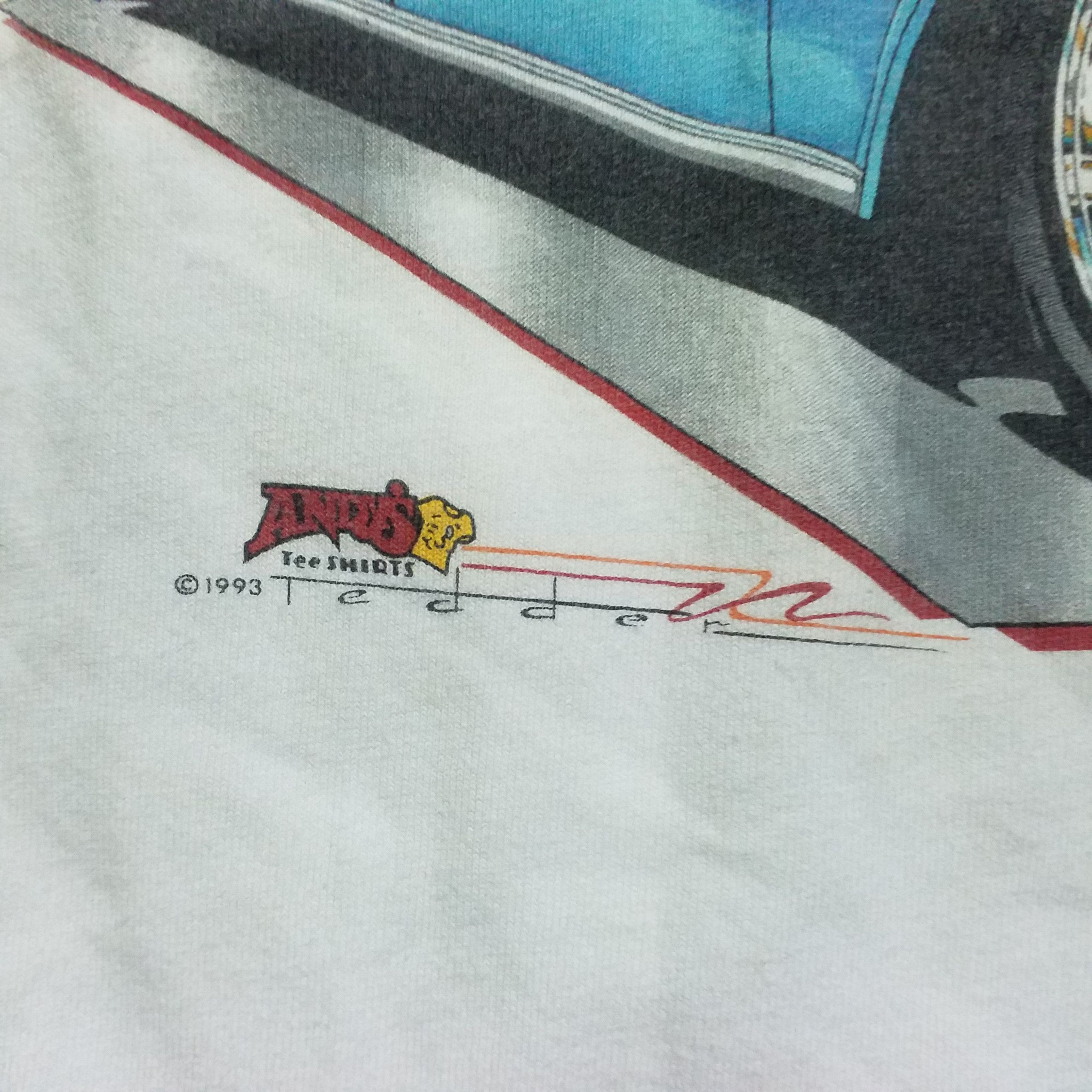 Vintage HANES VINTAGE ANDYS TEE SHIRT 1993 Size US L / EU 52-54 / 3 - 3 Thumbnail