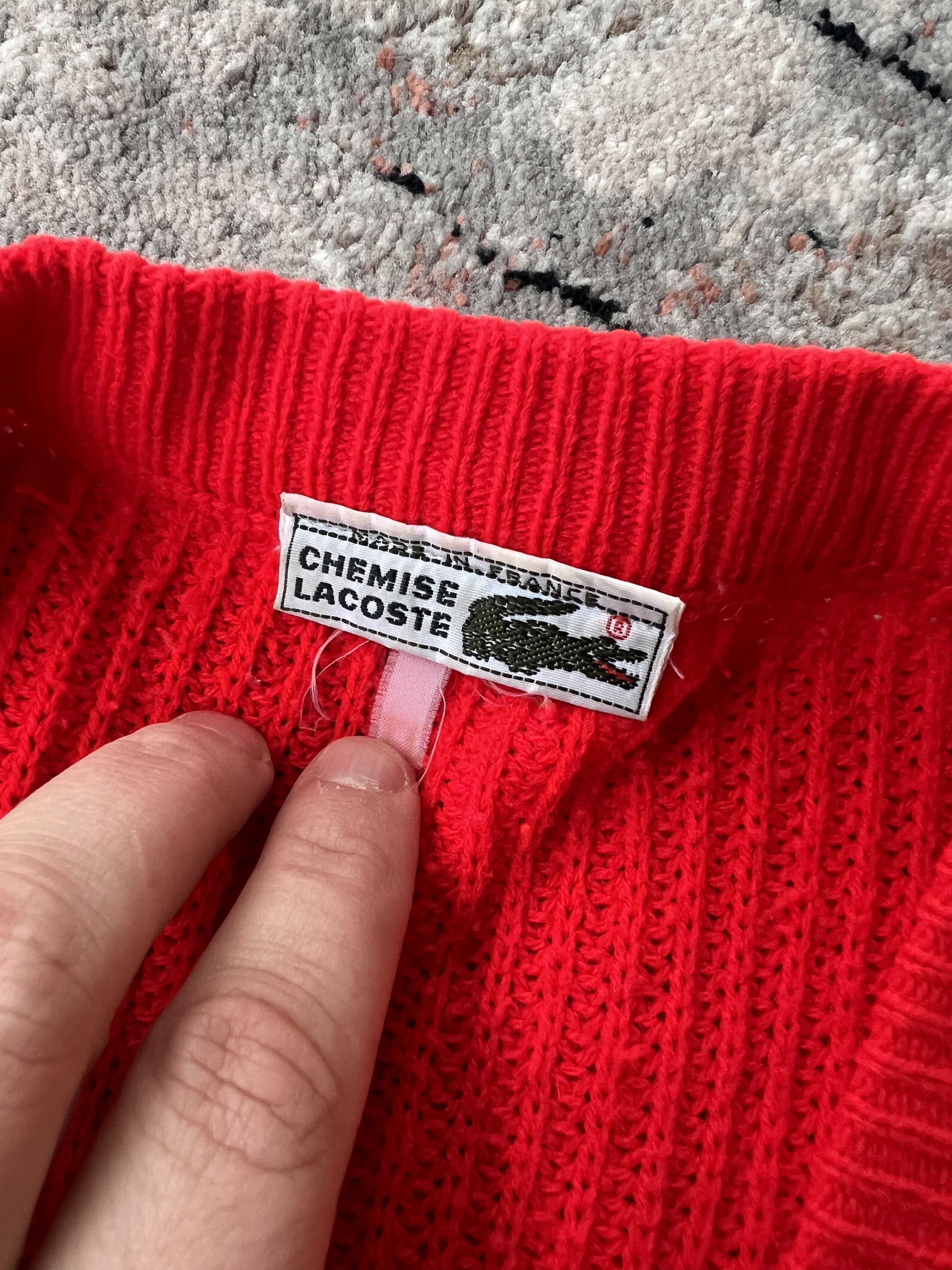 Lacoste Lacoste Vintage Cardigan Size M / US 6-8 / IT 42-44 - 3 Thumbnail