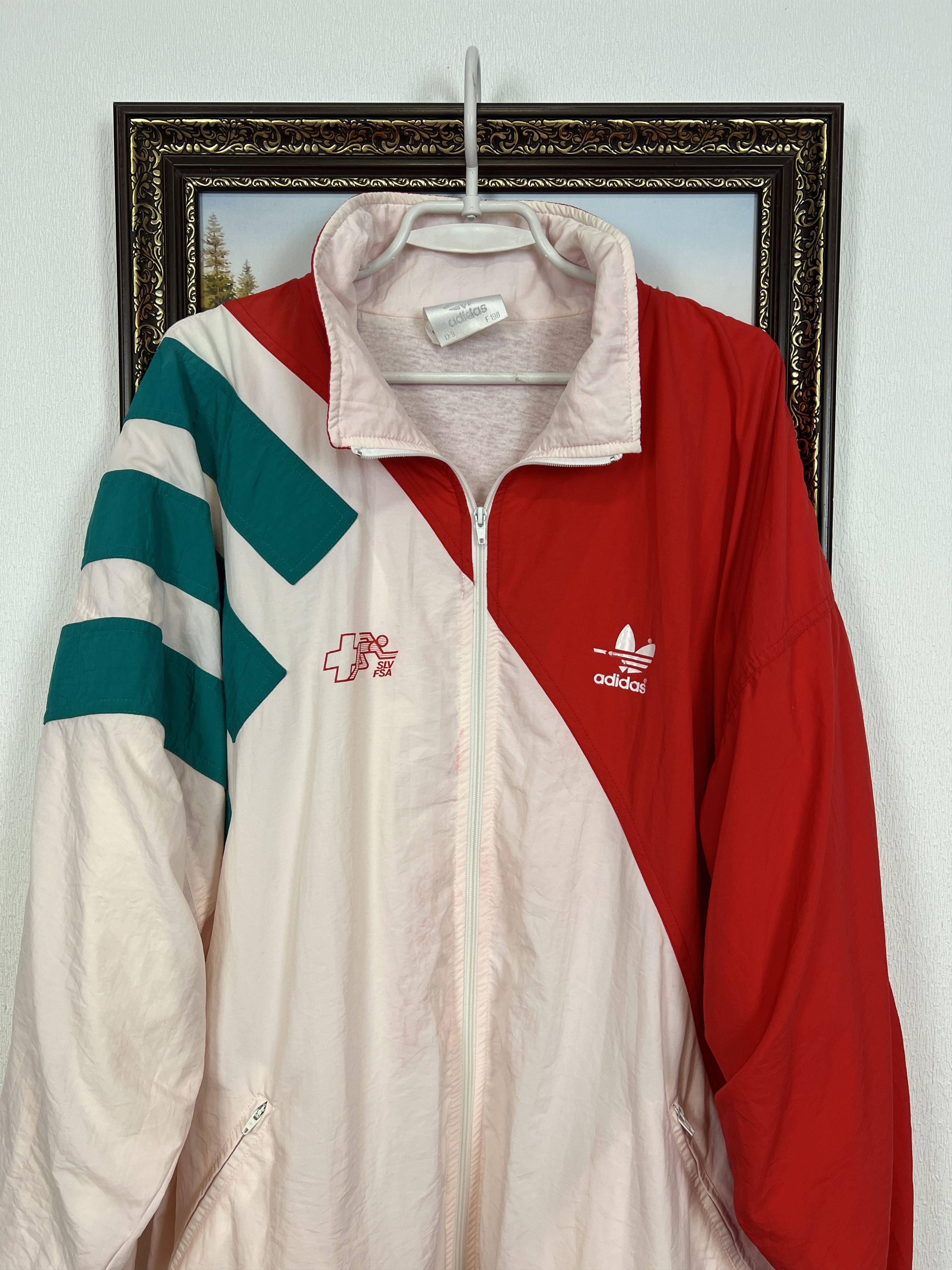 Adidas Vintage Adidas Switzerland Football Jacket Soccer Size US XL / EU 56 / 4 - 2 Thumbnail