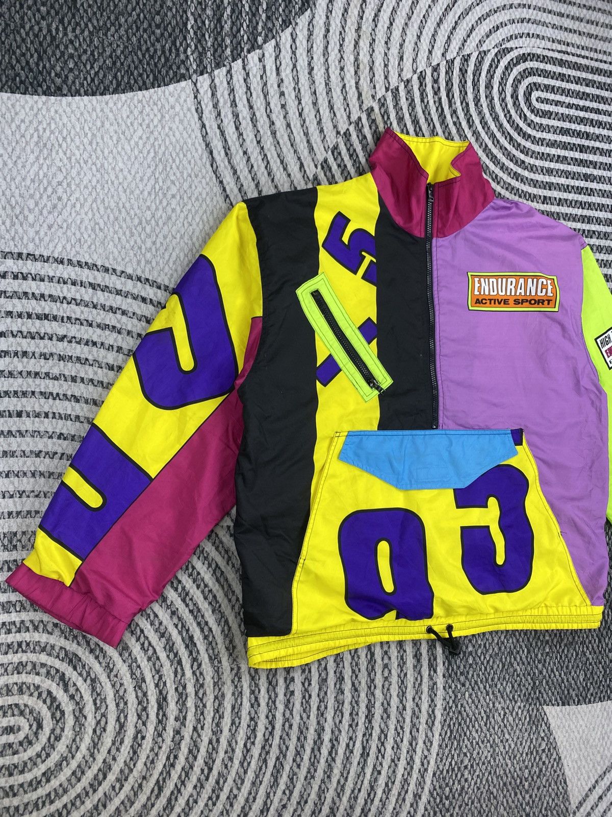 Japanese Brand 🔥Endurance Active Sport Multicolor Pullover Anorak Jacket Size US XL / EU 56 / 4 - 3 Thumbnail