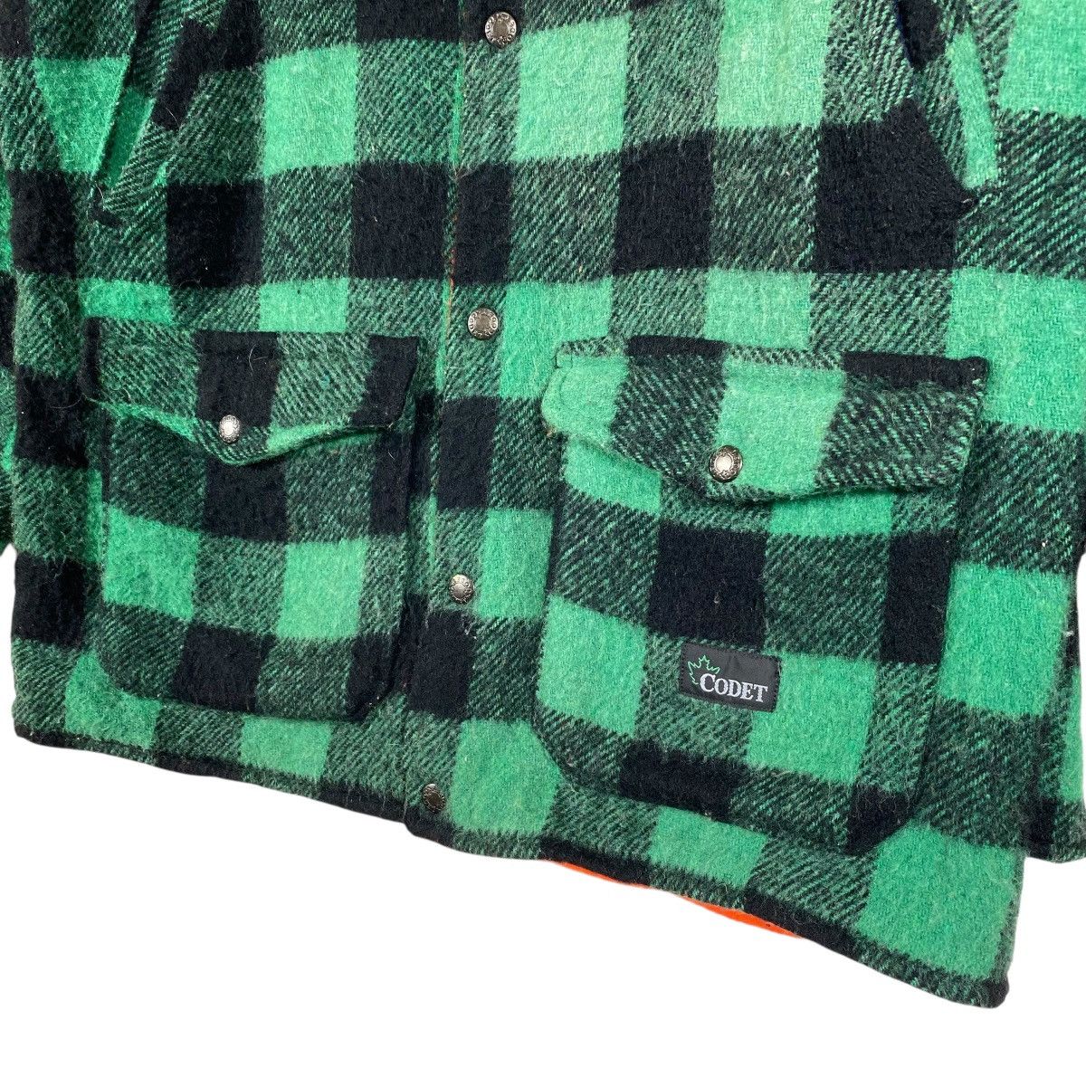 Japanese Brand Vintage 90s Codet Plaid Reversible Wool Button Jacket Size US M / EU 48-50 / 2 - 5 Thumbnail