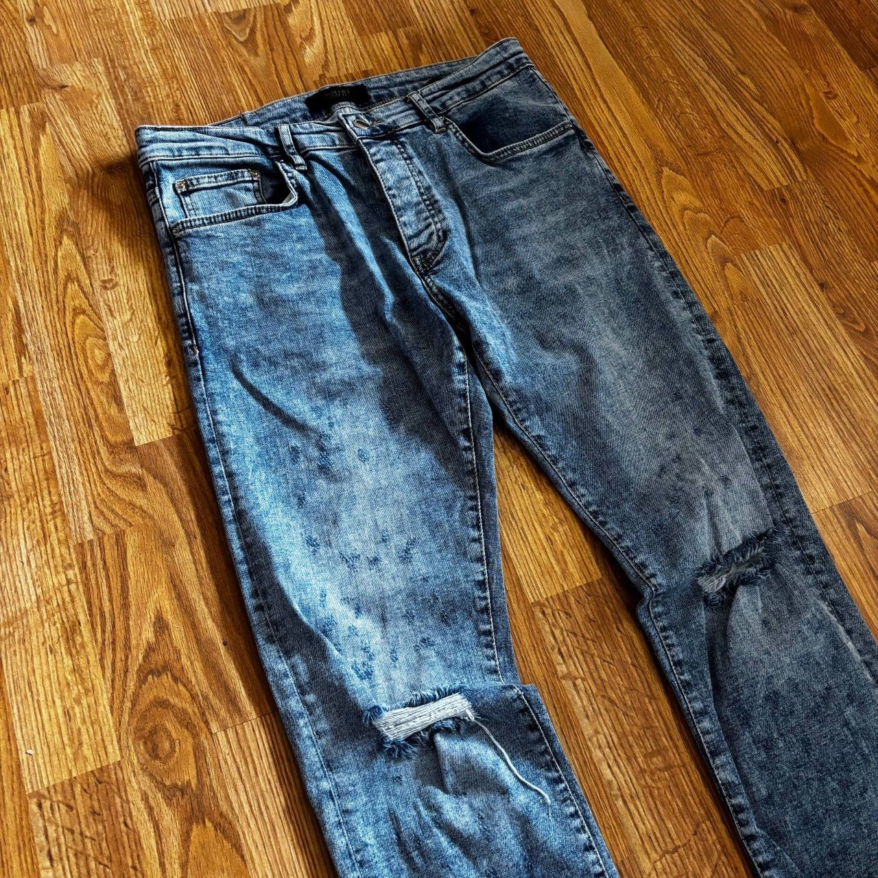 Amiri Amiri Men's Skinny Distressed Jeans Size 33 Size US 33 - 6 Thumbnail