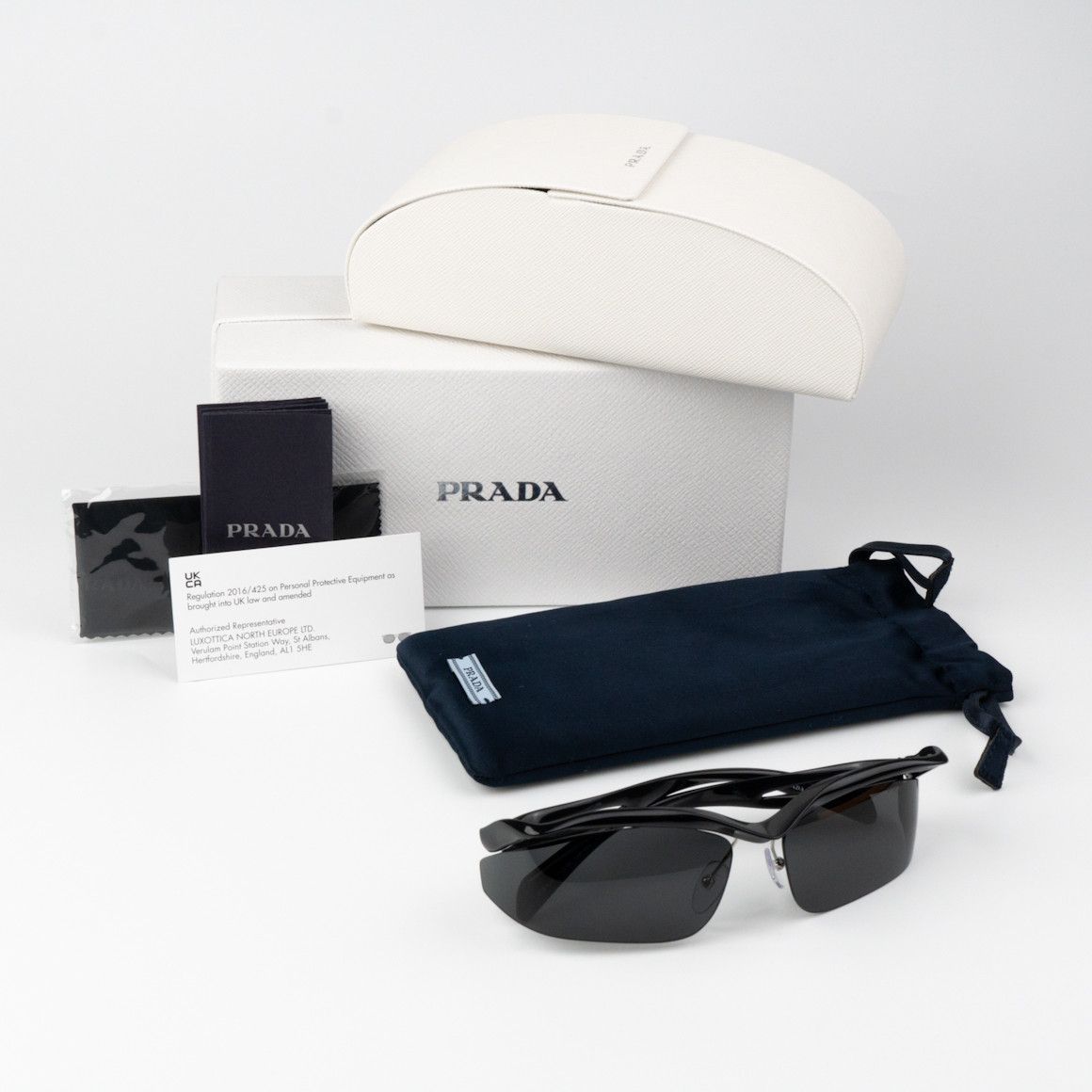 Prada NEW Prada PRA25S 1AB5S0 Cat Eye Unisex Sunglasses 0PR A25S Size ONE SIZE - 14 Thumbnail