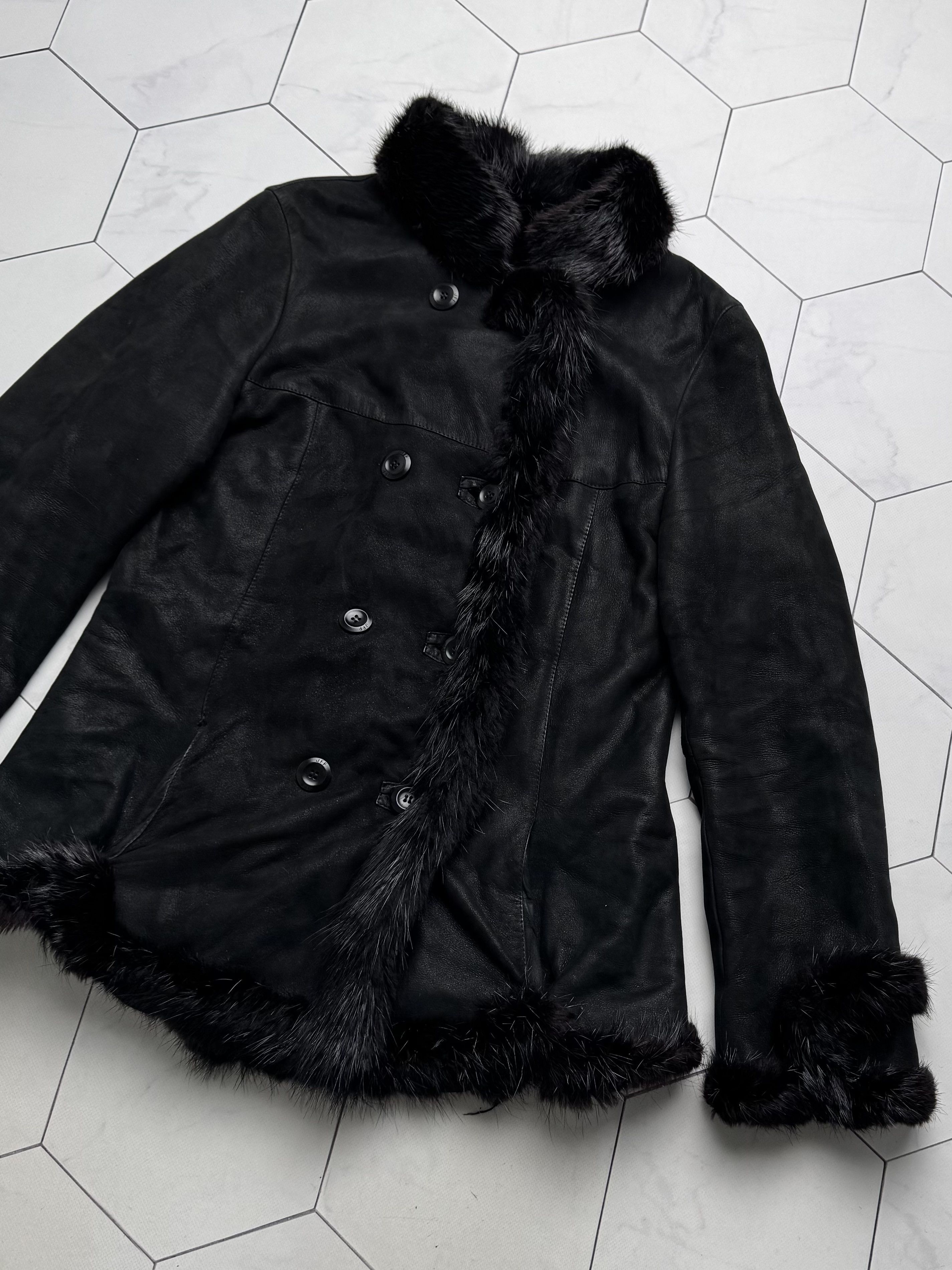Vintage Vintage Real Shearling Coat (B550) Size M / US 6-8 / IT 42-44 - 7 Thumbnail